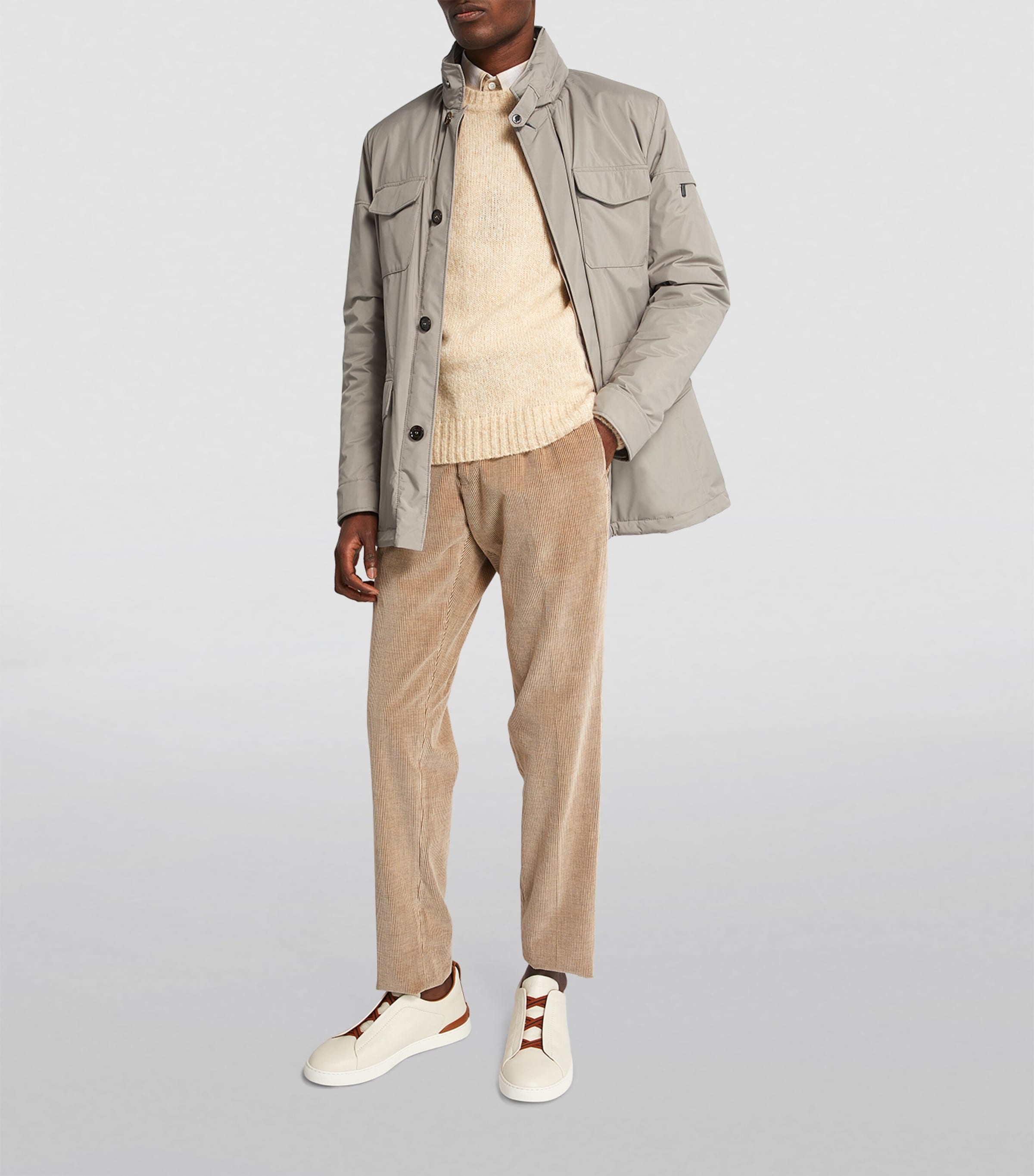 Moorer Beige Leonard-STP Padded Jacket | Harrods US