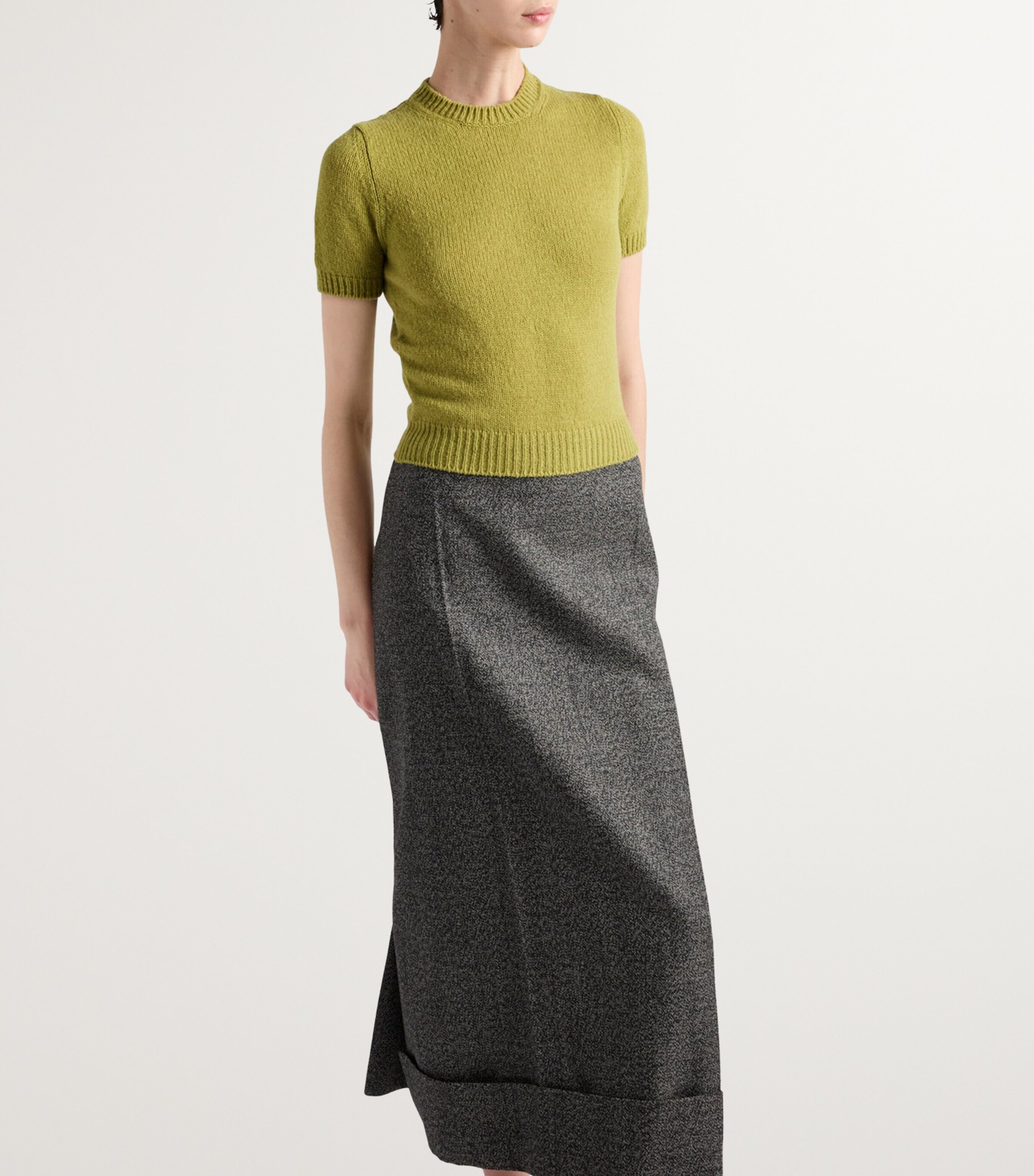 Cashmere Short-Sleeve Sweater F0362 Image 5