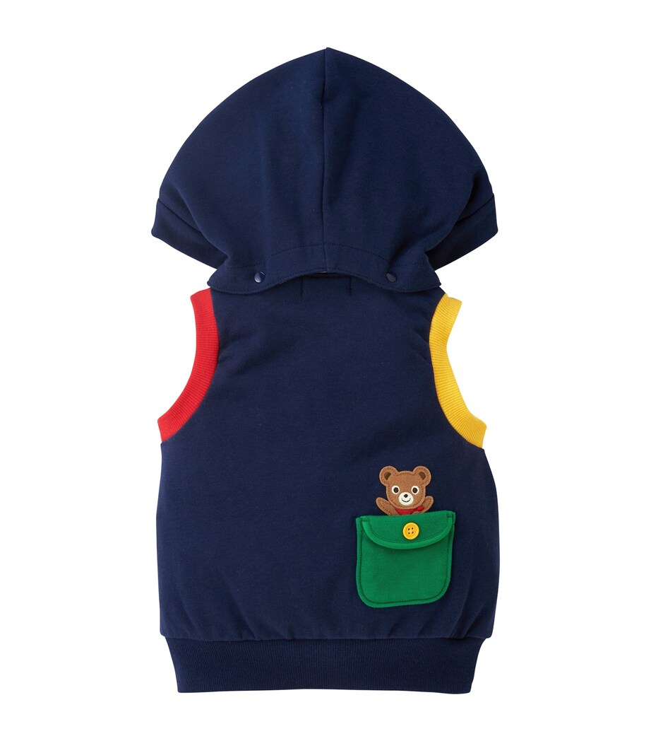 Cotton Hooded Bear Gillet (2-5 Years) 3 Image 5