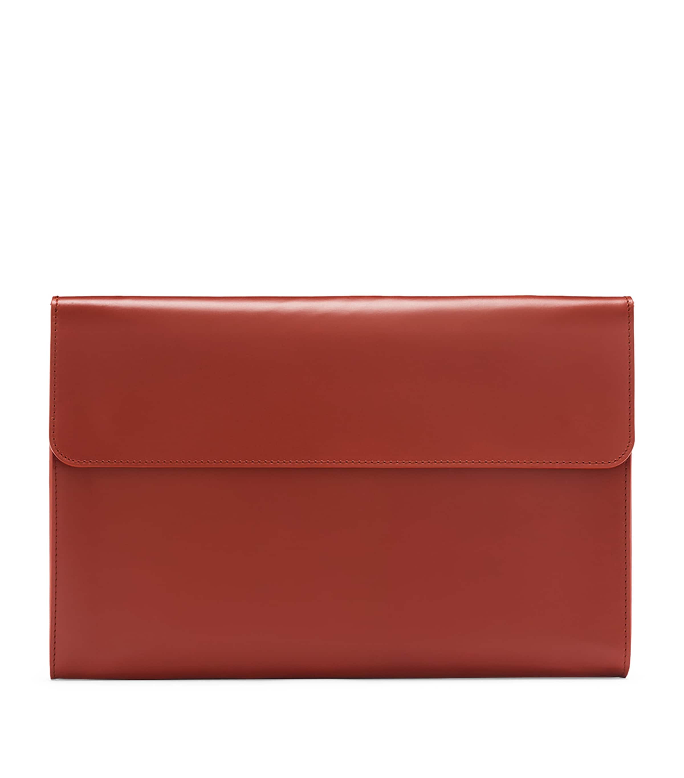 Leather Eton Document Holder CHESTNUT Image 1