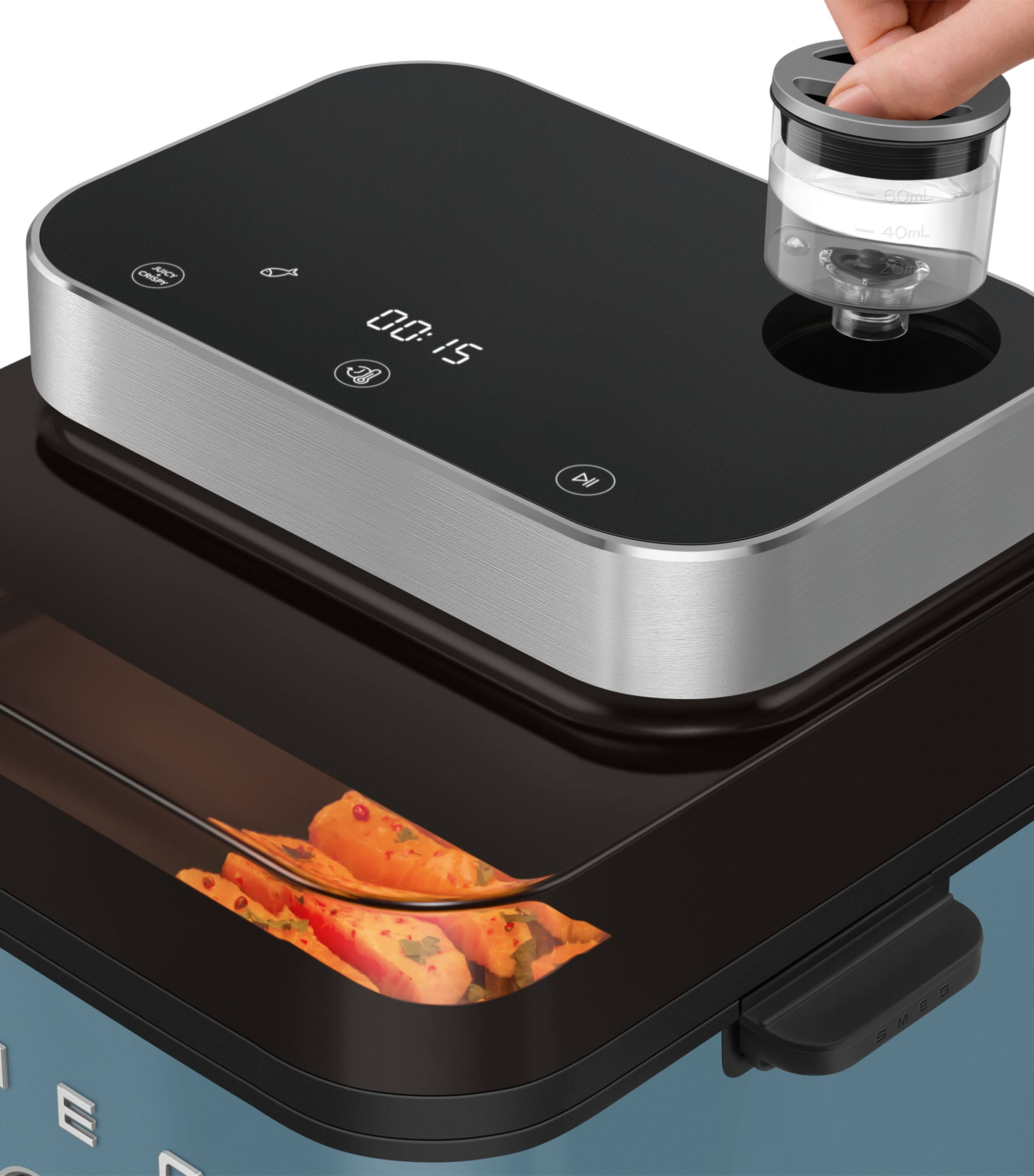 Smeg Air Fryer Matte Storm Blue Image 6