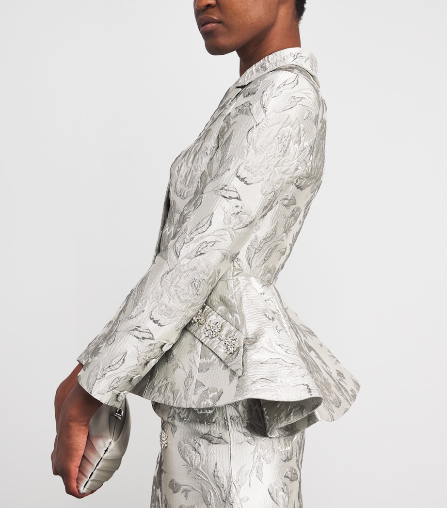 Jacquard Gill Blazer SILVER Image 6