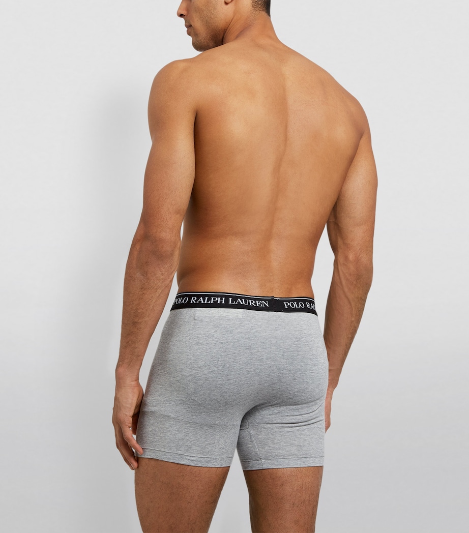 Logo Boxers (Pack Of 3) WHT/BLK/GRY Image 3