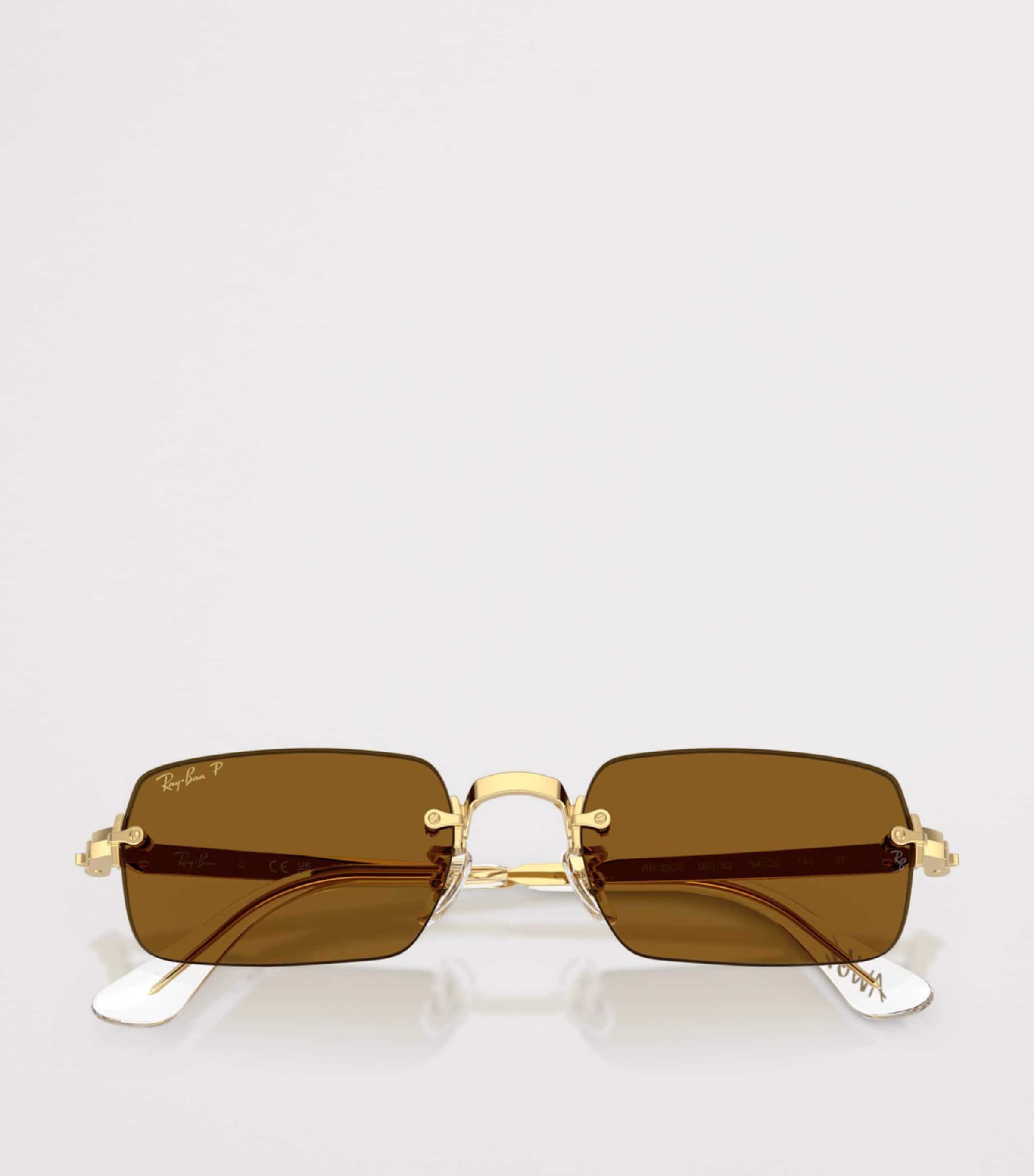 Ray-Ban By A$AP Rocky Rectangle Sunglasses Gold Image 5