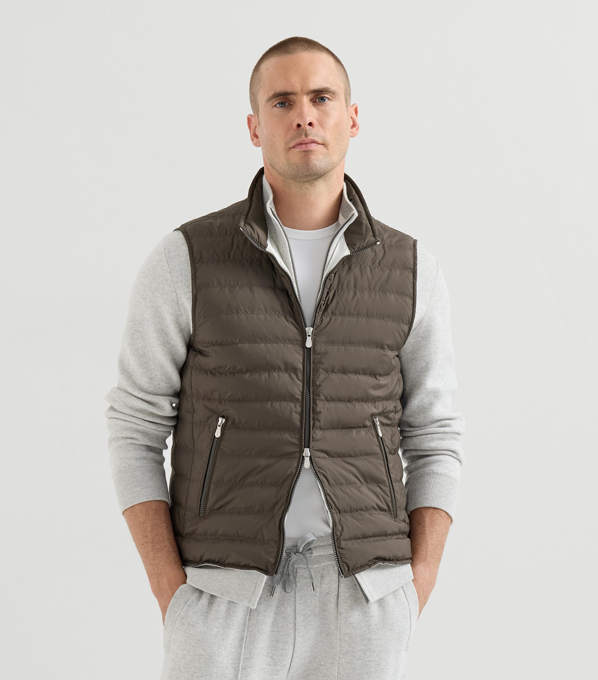Brunello Cucinelli Mens Down Gilet Image 2