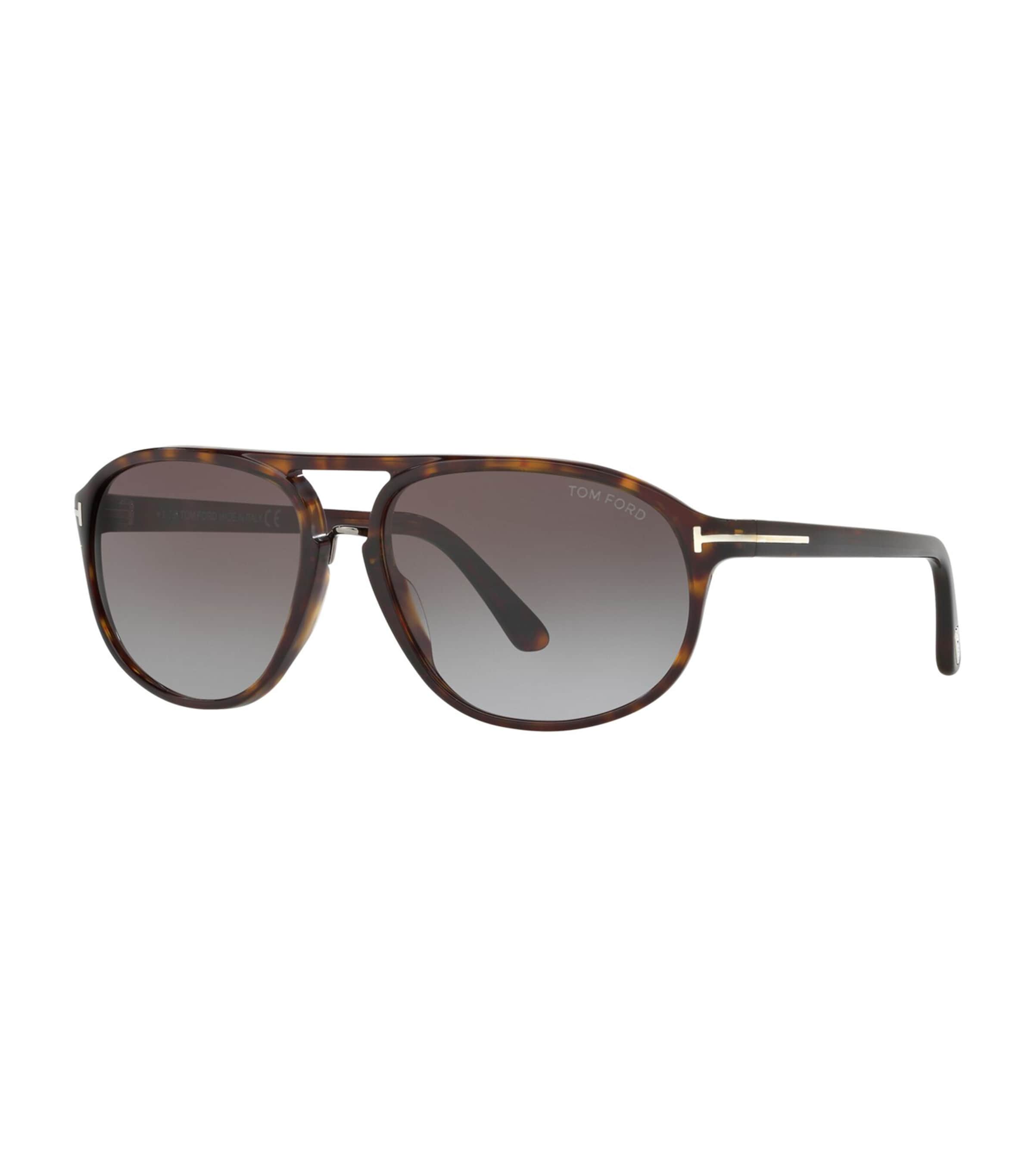 TOM FORD Tortoiseshell Jacob Aviator Sunglasses Brown Image 4