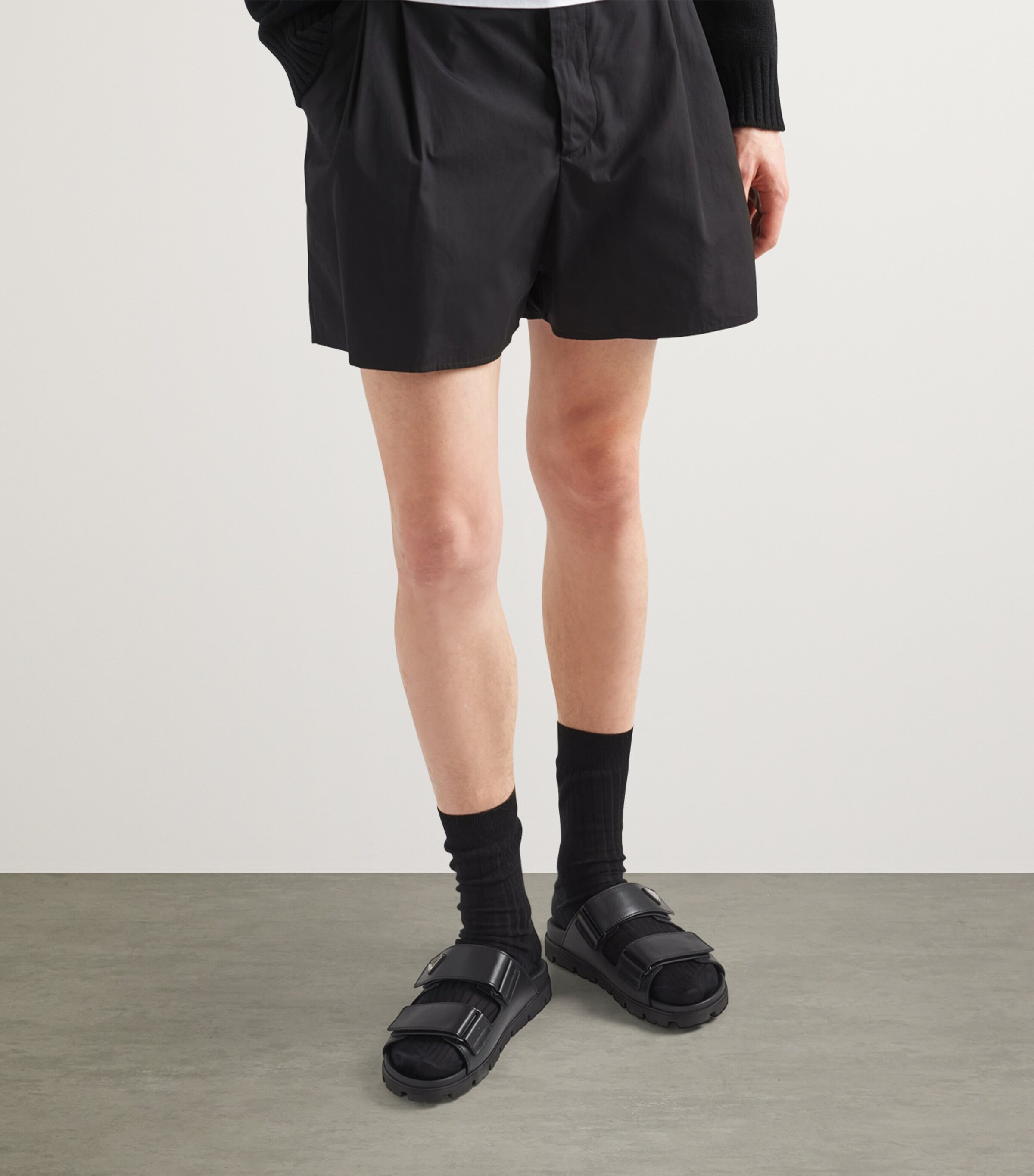 Leather Logo-Plaque Sandals F0002 Image 4