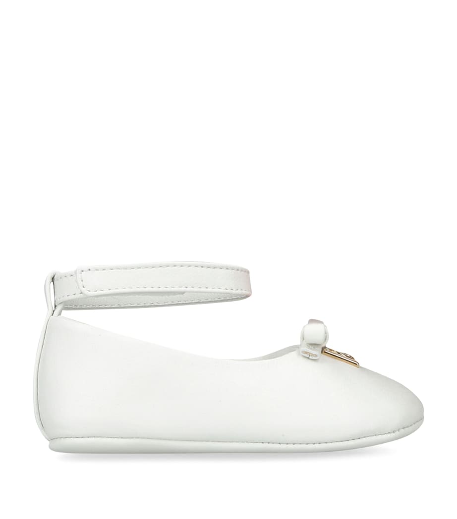 Leather Ballet Flat WHITE Image 1