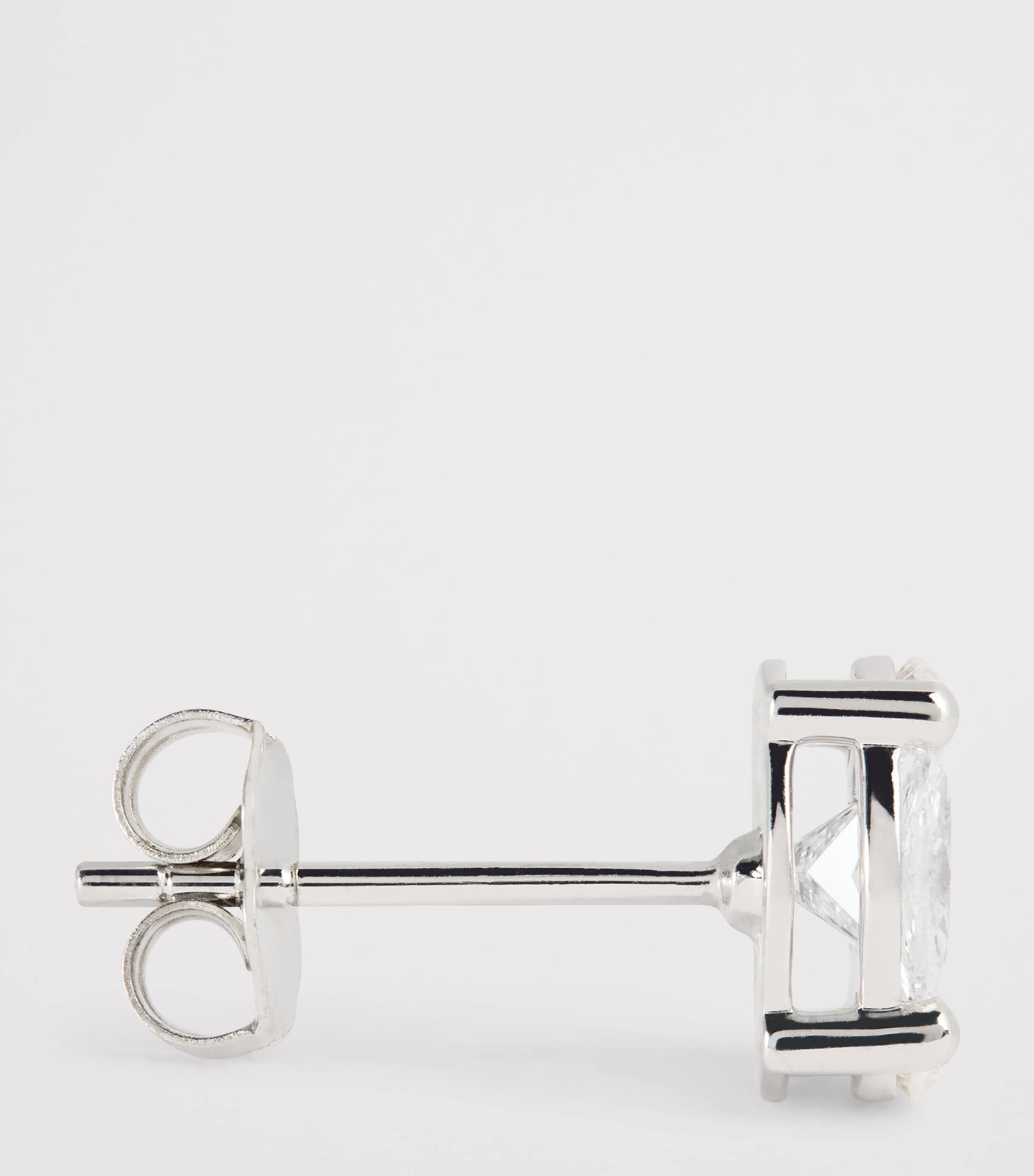 White Gold and Diamond Stud Earrings (0.80ctw) WHITE GOLD Image 4