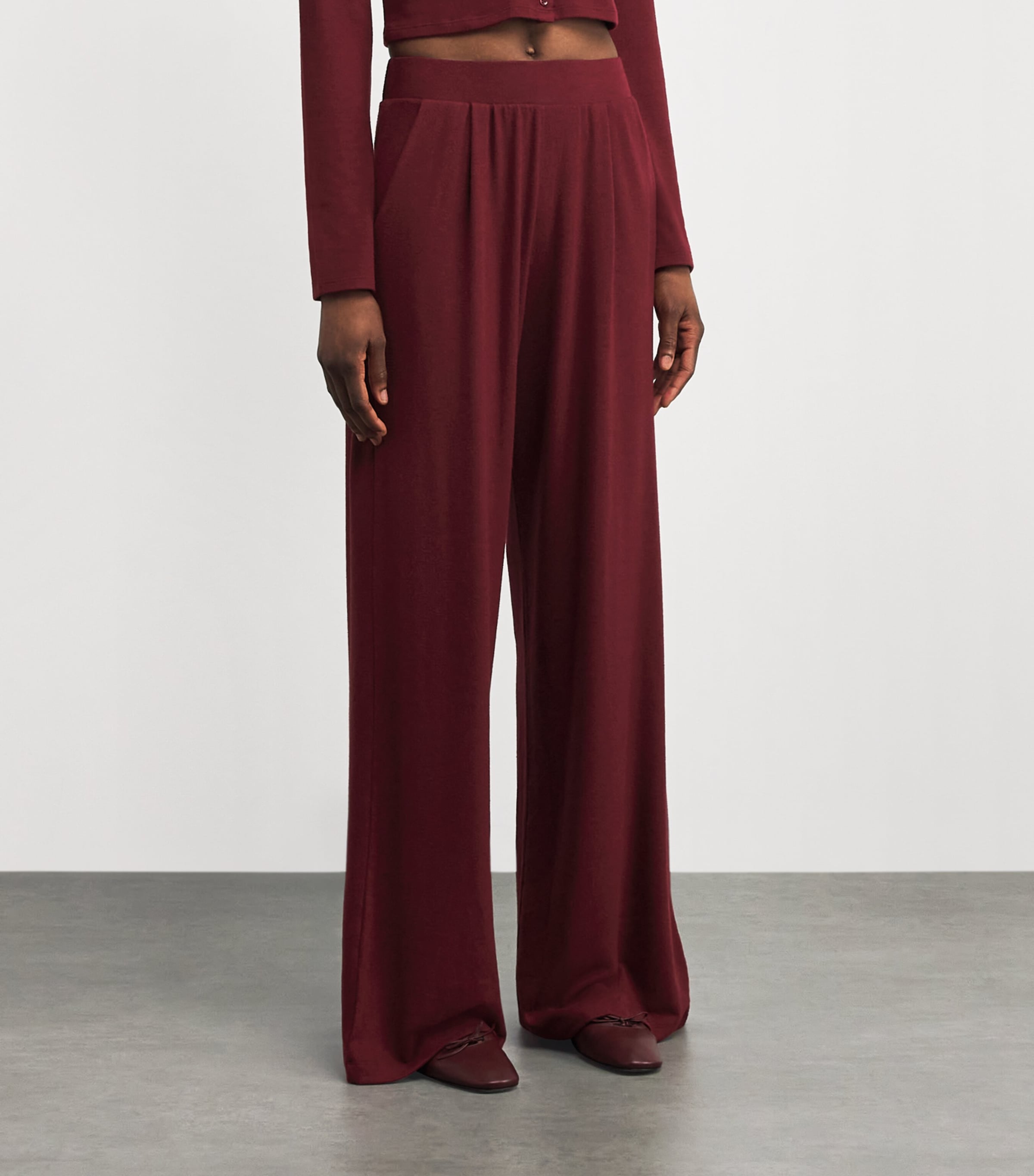 Lauren Wide-Leg Lounge Trousers PINOT Image 3