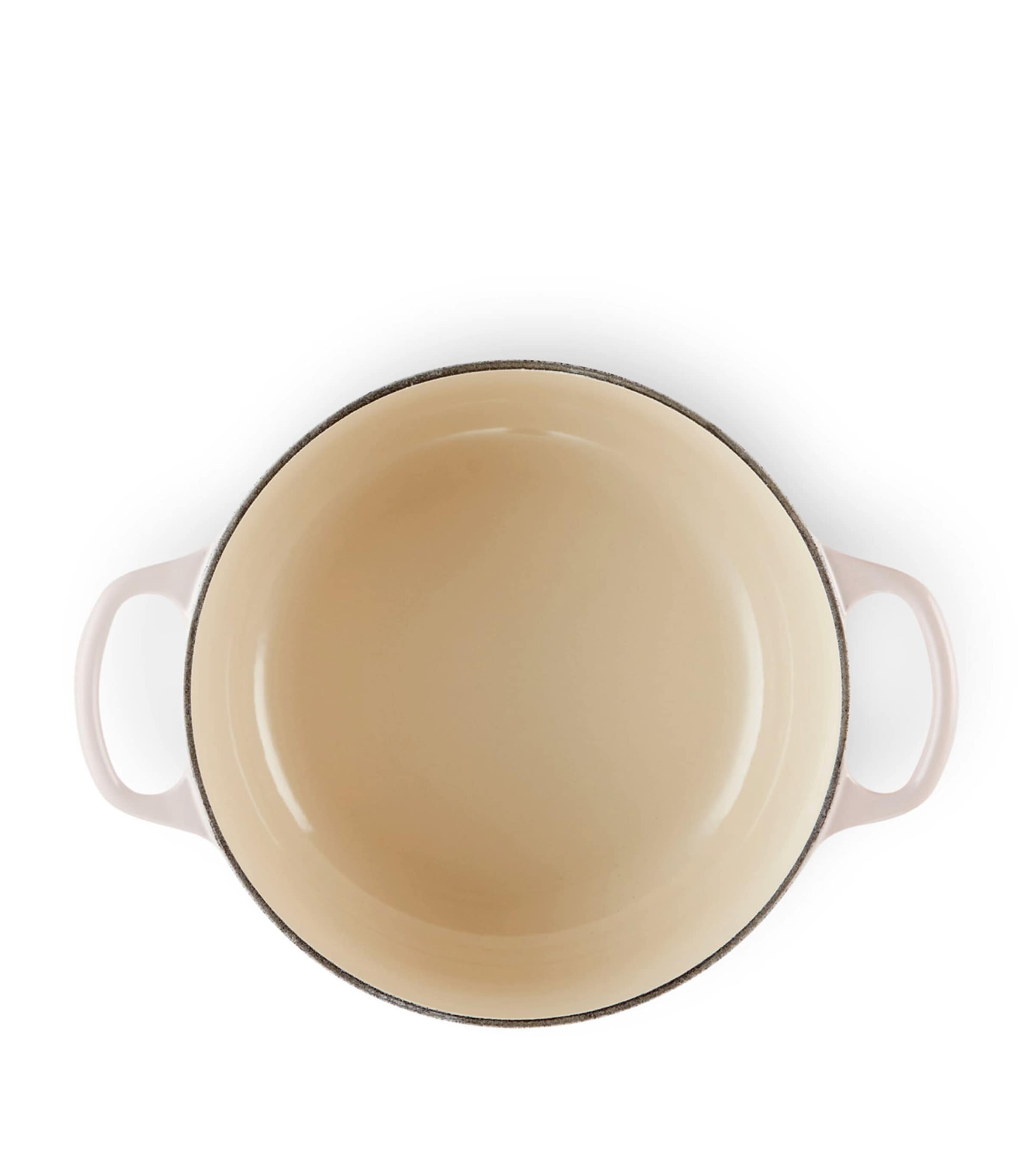 Cast Iron Round Casserole Dish (20cm) SHELL PINK Image 3