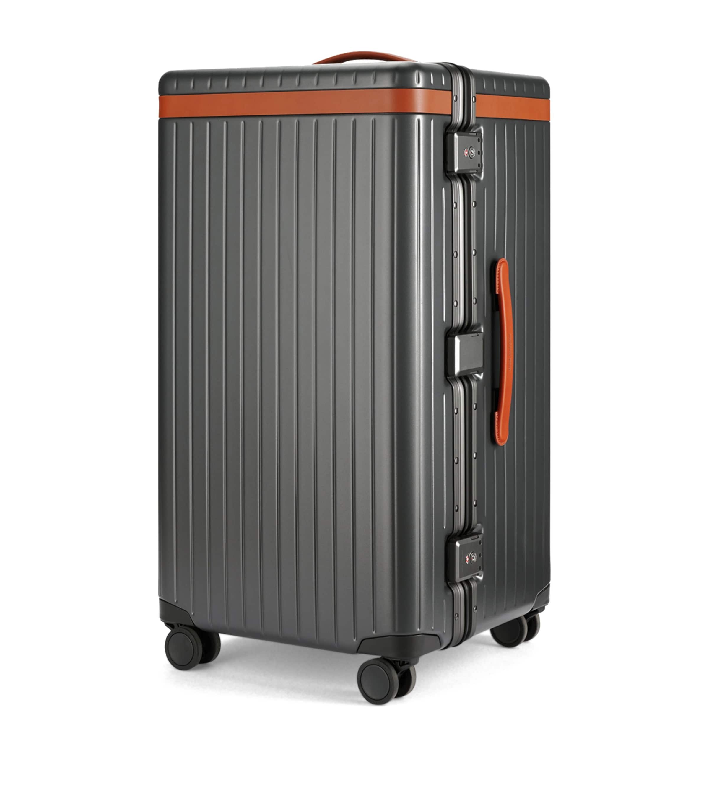 Trunk Spinner Check-In Suitcase (73cm) GREY/ COGNAC Image 1