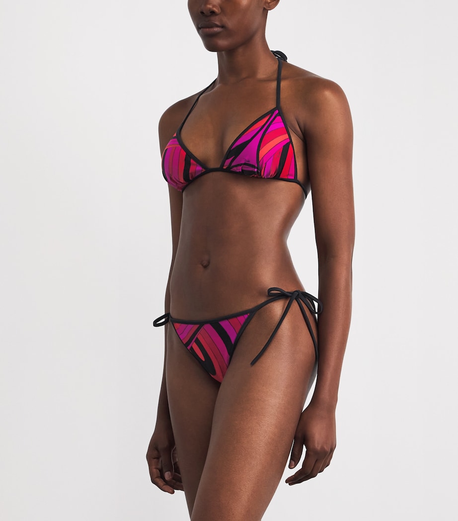 PUCCI Womens Iride Bikini Bottoms Fuchsia Image 2