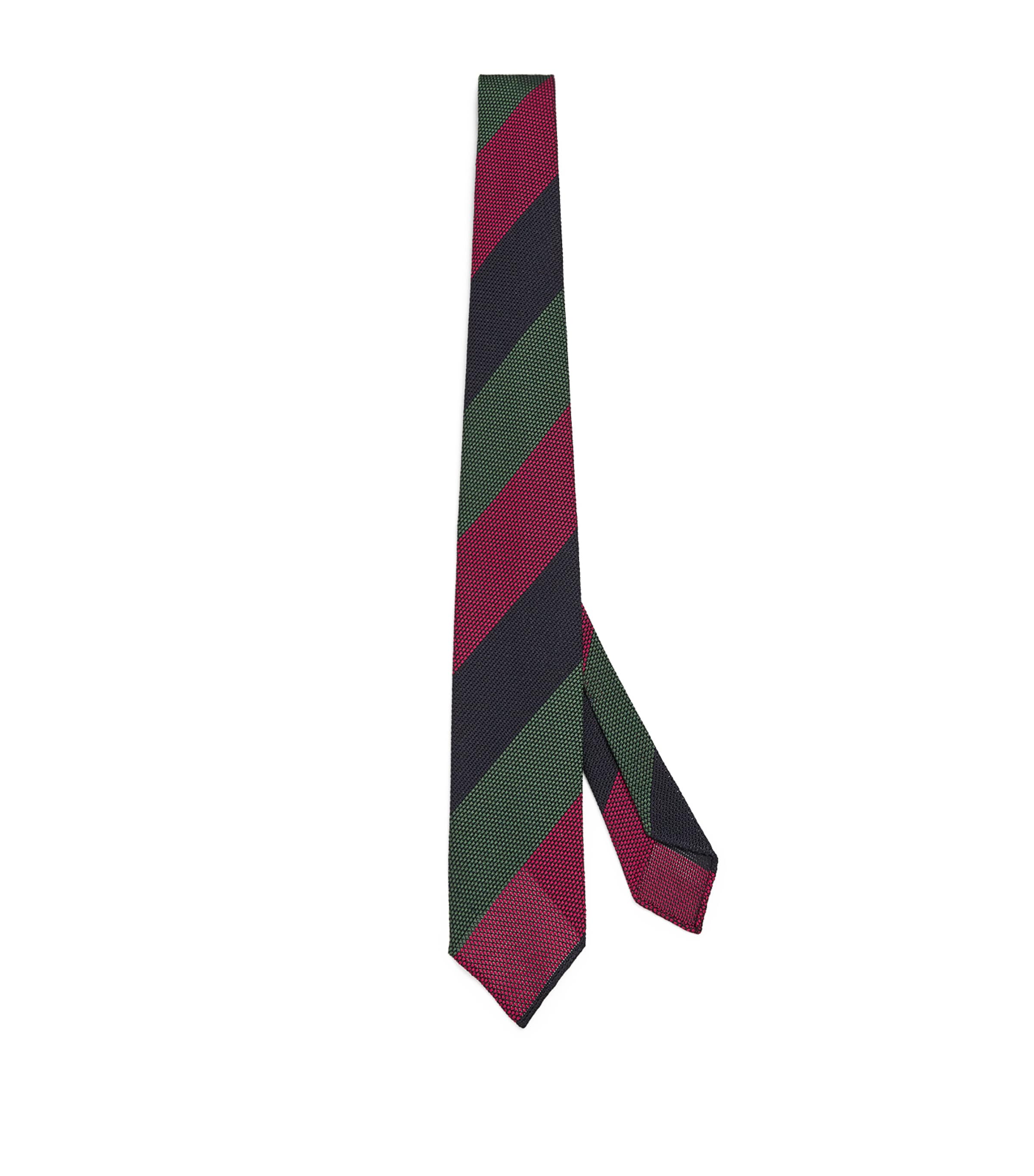 Drake's Silk Striped Tie In Multi