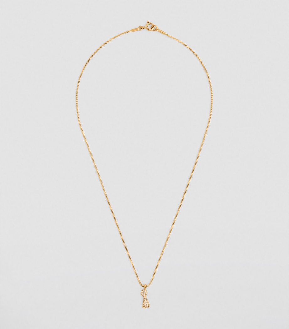 Yellow Gold and Diamond Doors of Opportunity Mini Unlock Necklace YELLOW GOLD Image 3