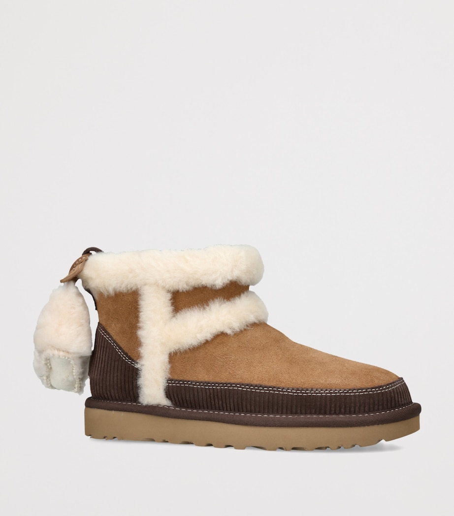 UGG Suede Classic Mini Heritage Boots Tan Comb Image 2