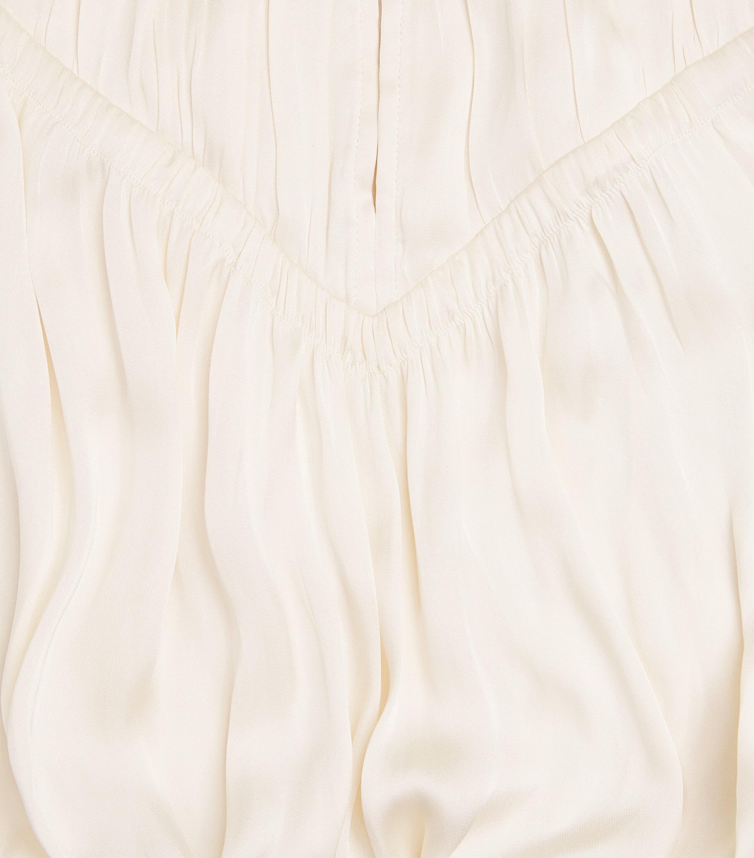 PAIGE Womens Eco Satin Gansevoort Blouse Antique White Image 6