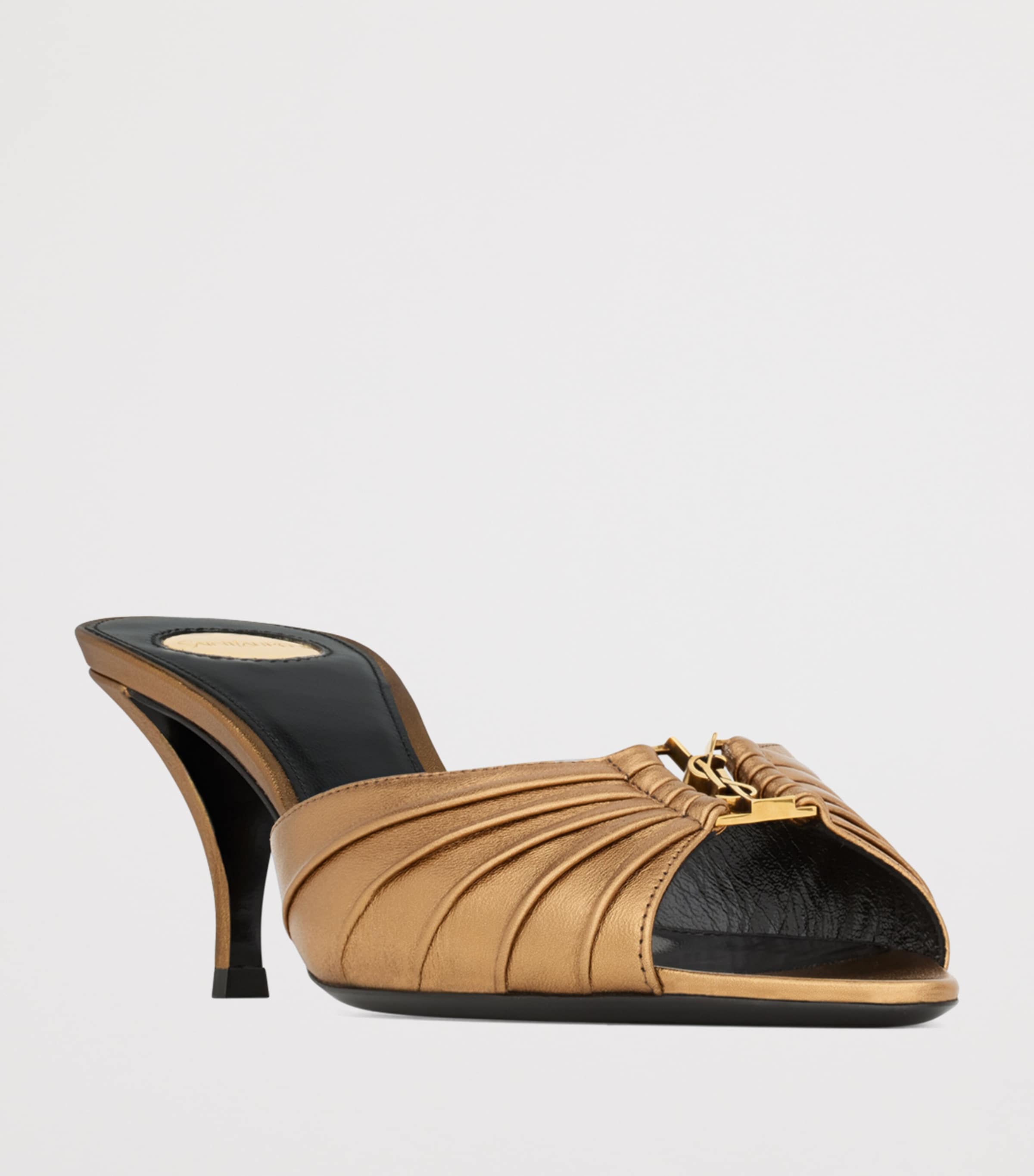 Saint Laurent Leather Babylone Mules 60 Image 2