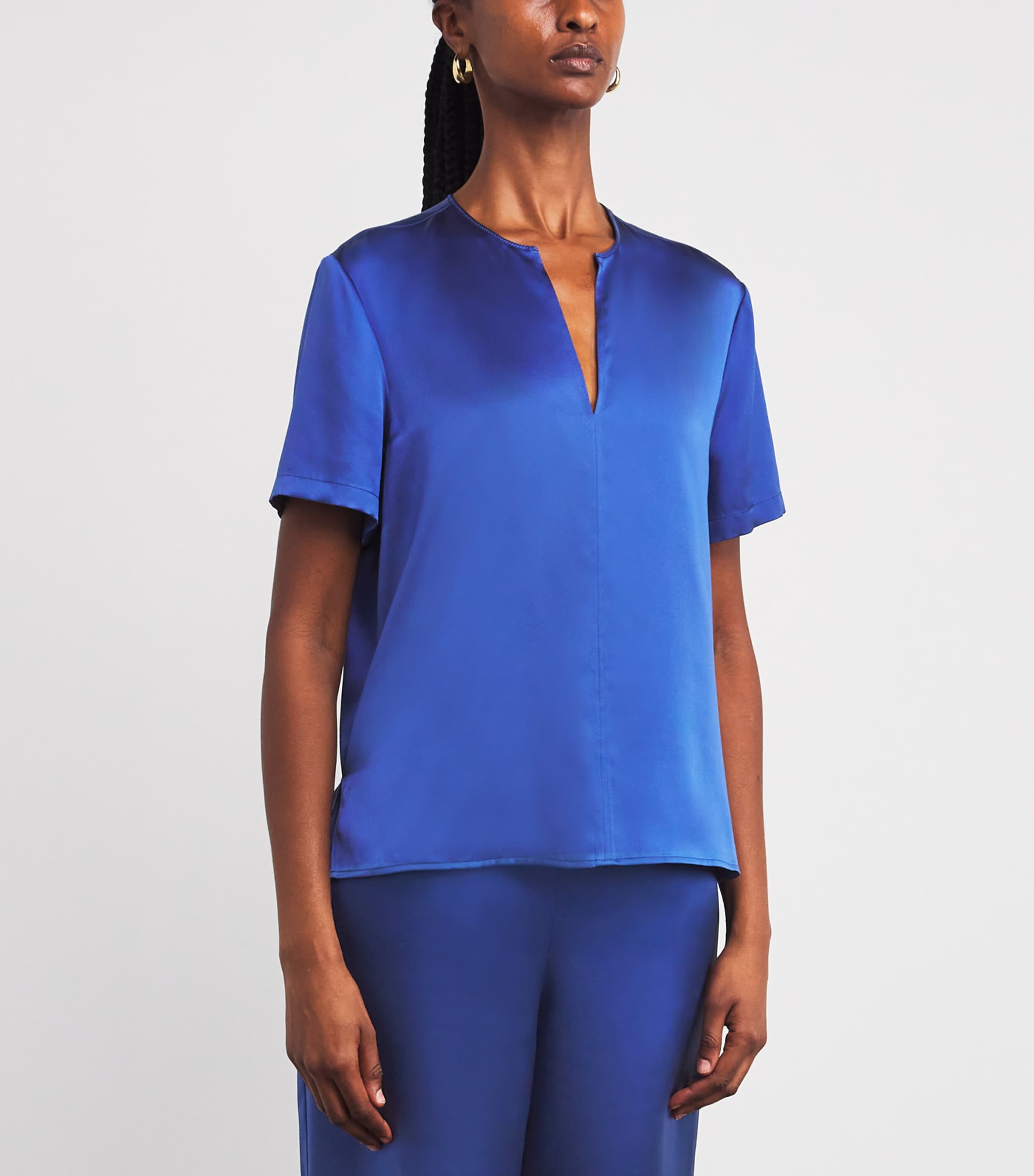 Silk Gala Blouse COBALT Image 3