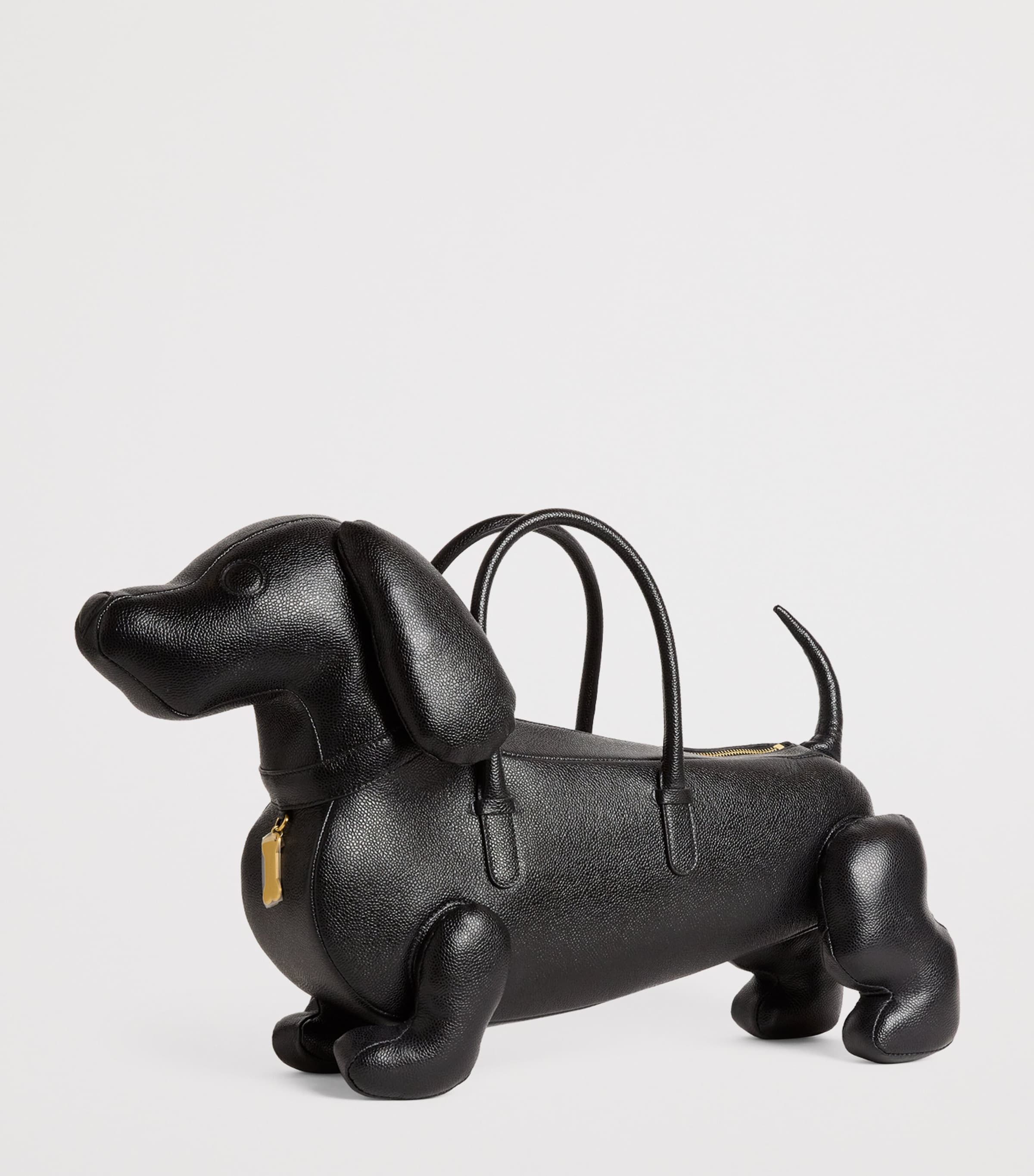 Leather Hector Top-Handle Bag BLACK Image 3