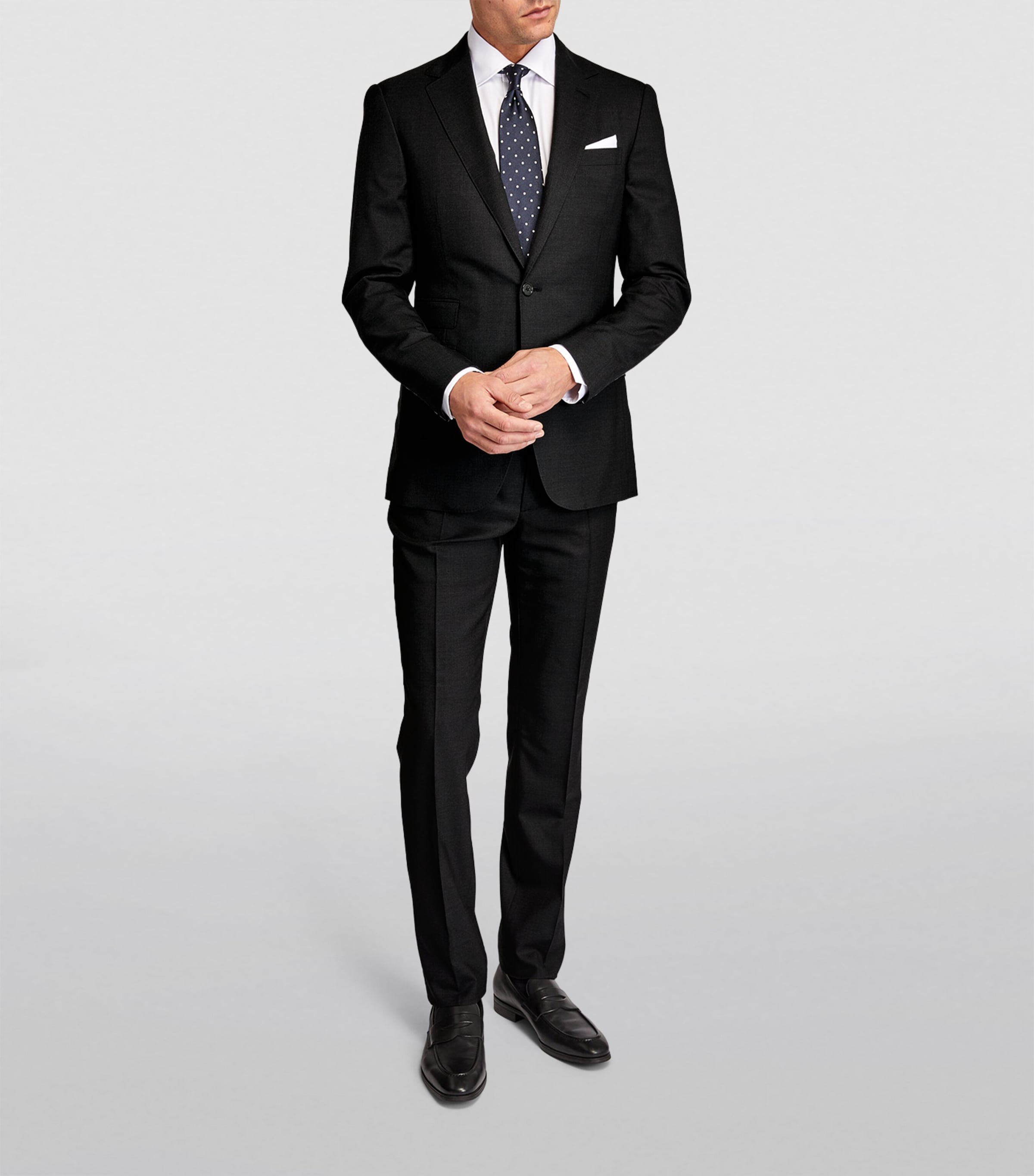 Wool 2-Piece Suit CHARCOAL Image 2