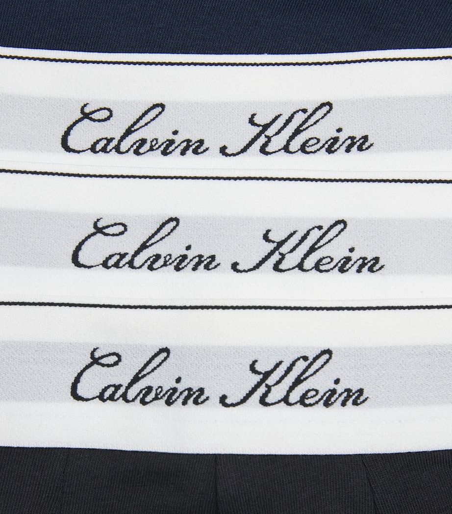 Calvin Klein Mens Stretch-Cotton Icon Boxer Briefs (Pack of 3) Black/grey Heat Image 5