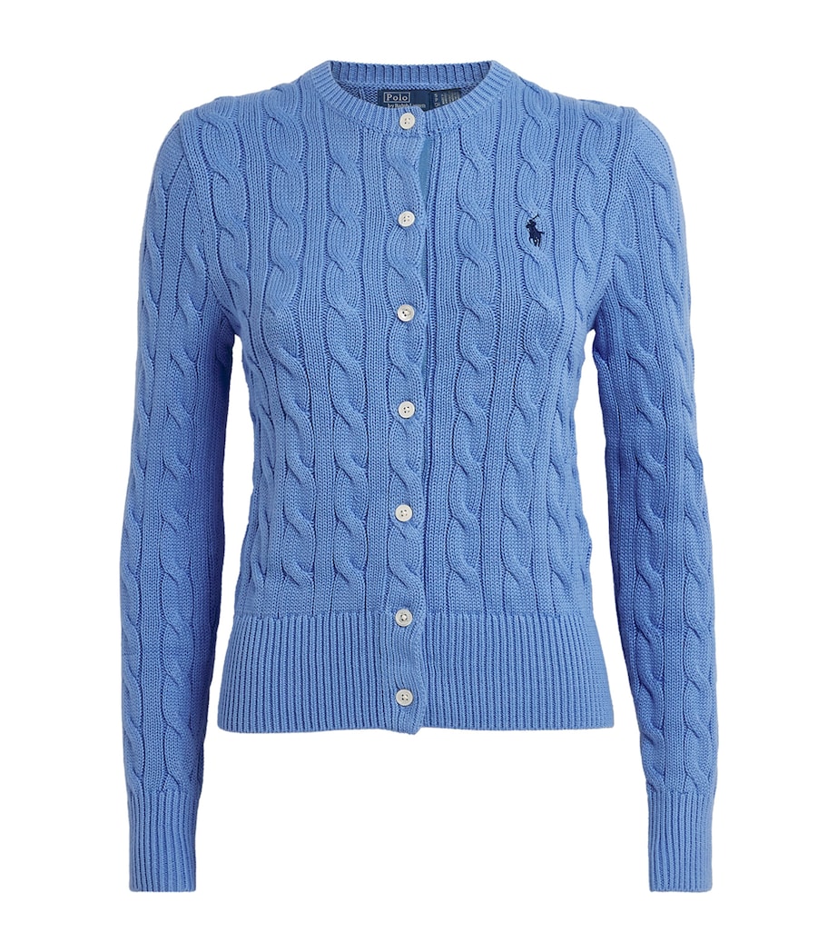 Cotton Cable-Knit Cardigan NEW LITCHFIELD BLUE Image 1