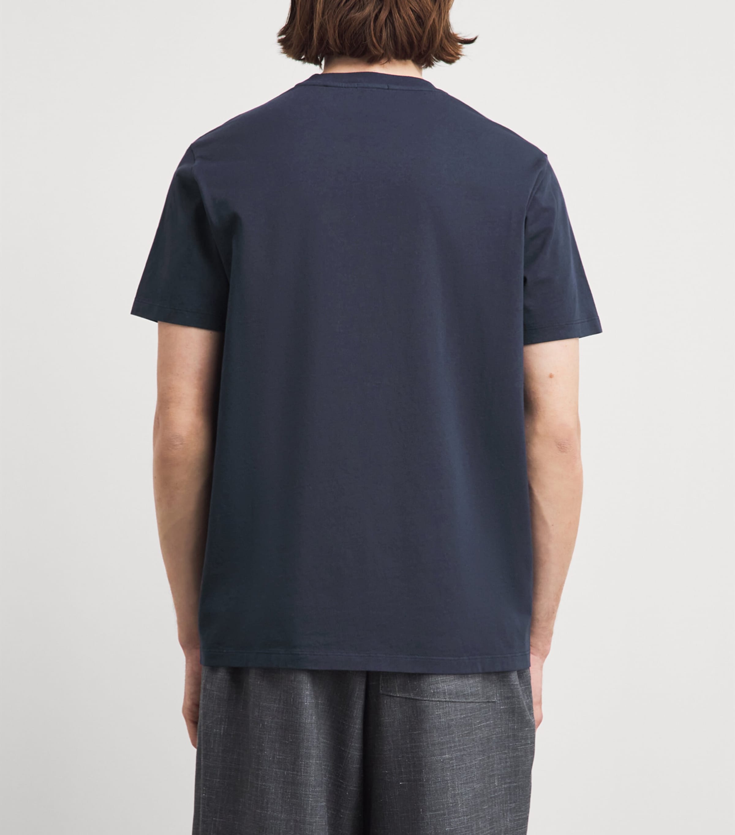 Barena Mens Cotton T-Shirt Navy Image 5