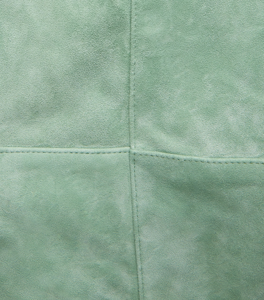Ulla Johnson Womens Suede Orion Midi Pencil Skirt Aventurine Image 6
