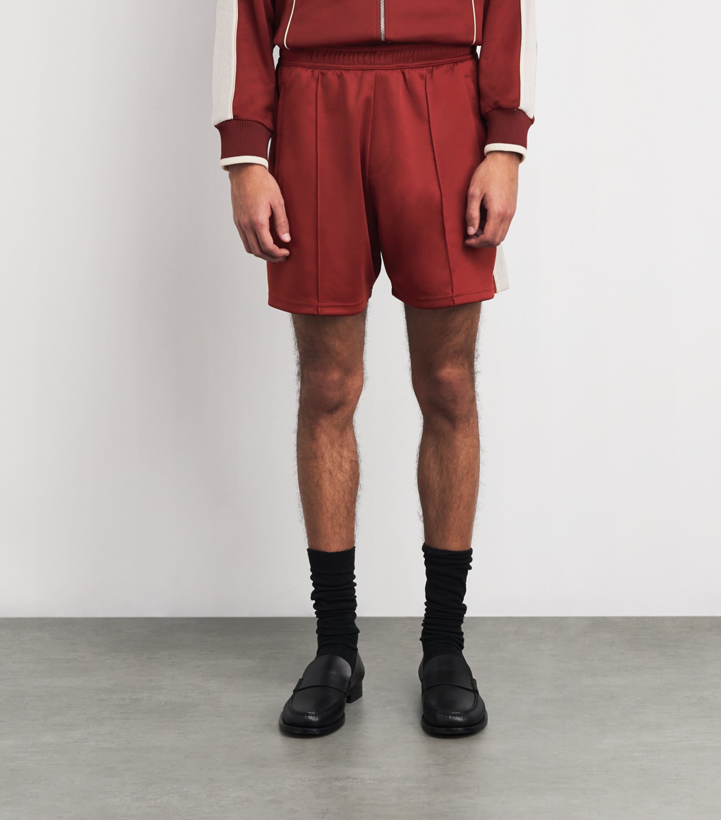 Stripe Motion Shorts RUST / IVORY Image 3