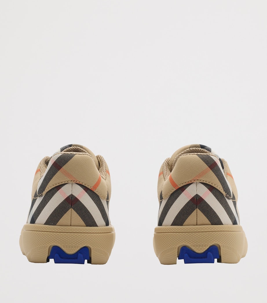 Cotton Check Sneakers SAND IP CHECK Image 3