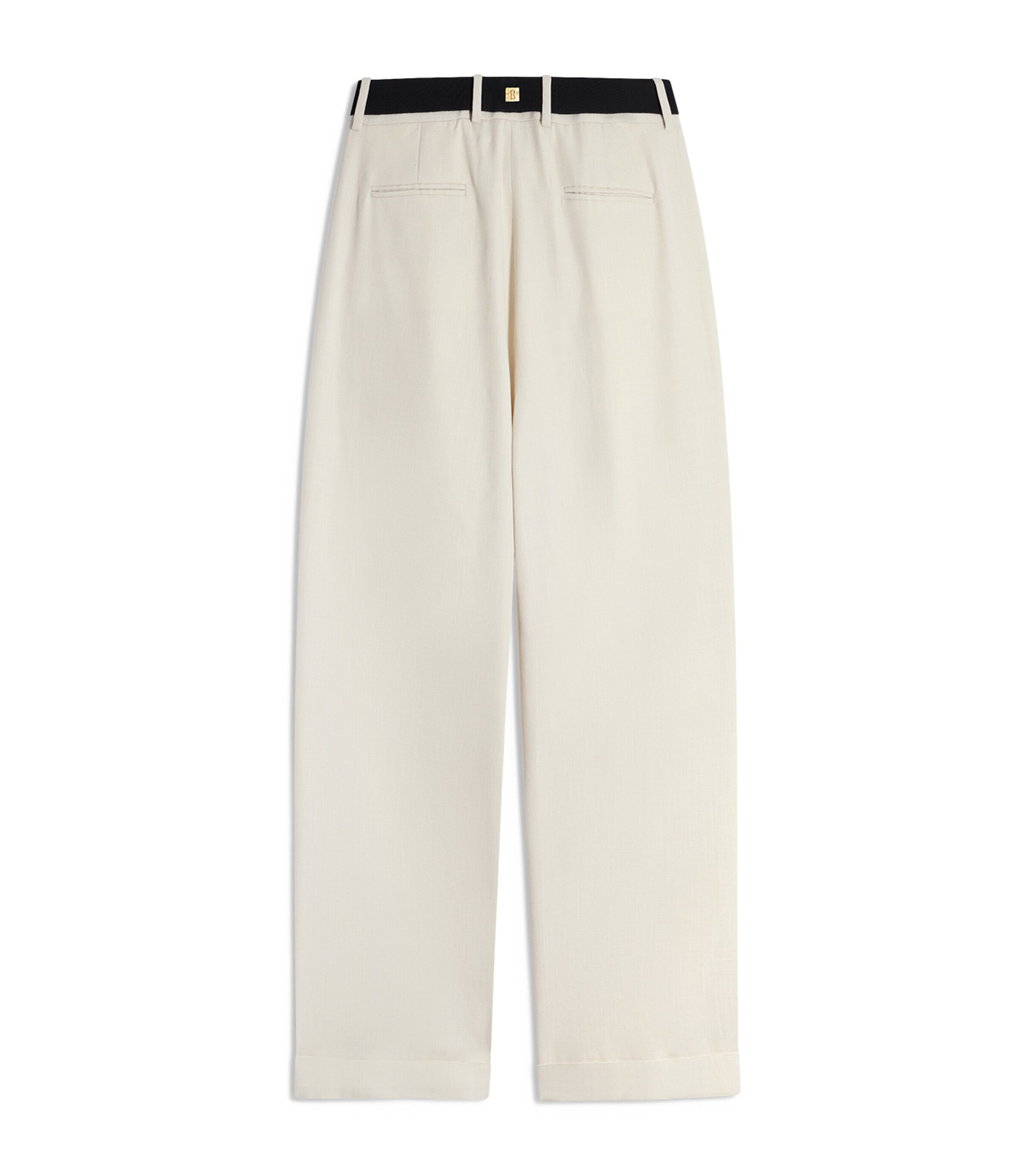 Schiaparelli Womens Canvas Oversized Trousers Ecru Image 7