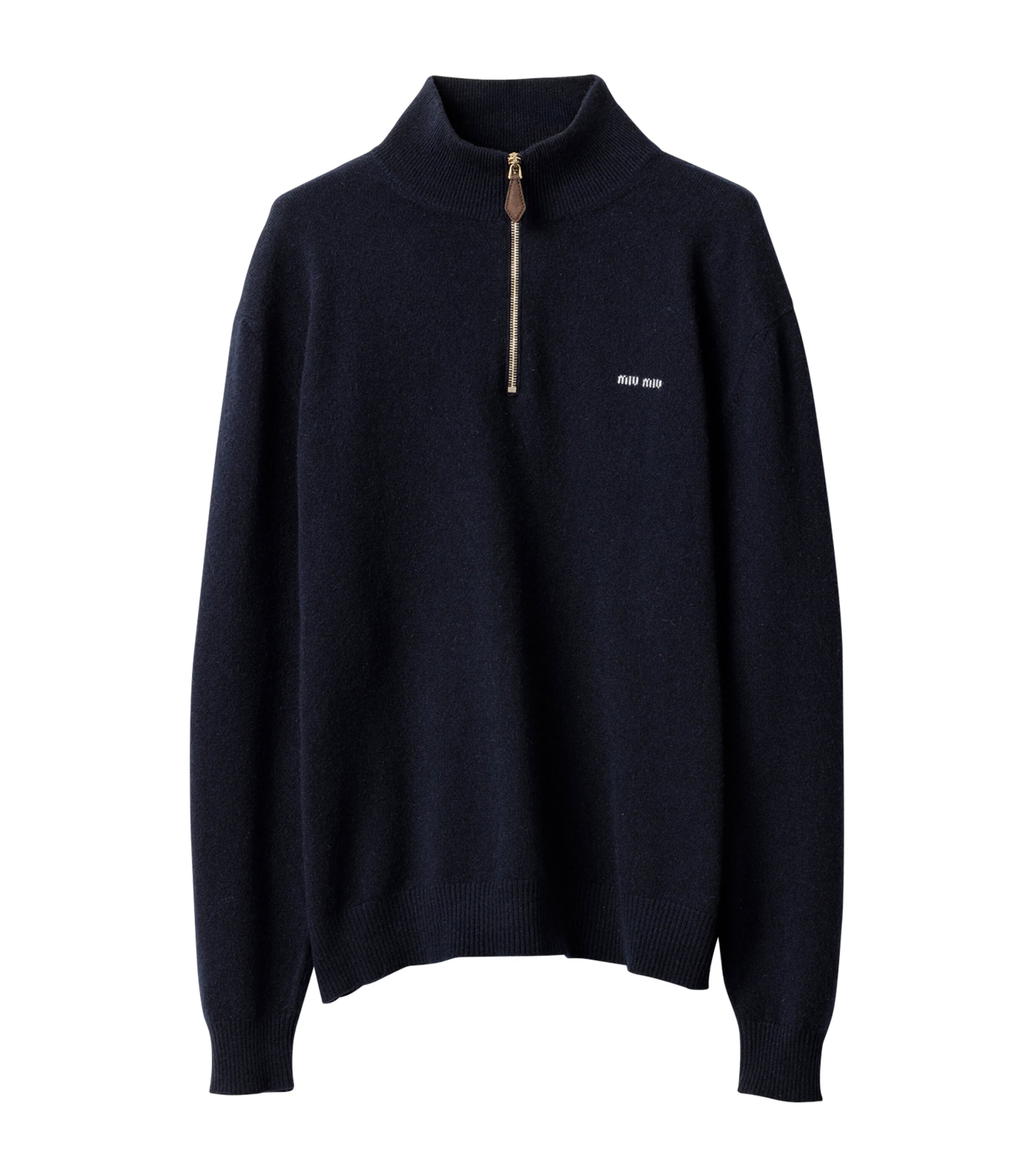 Cashmere Half Zip Sweater F0008 Image 1