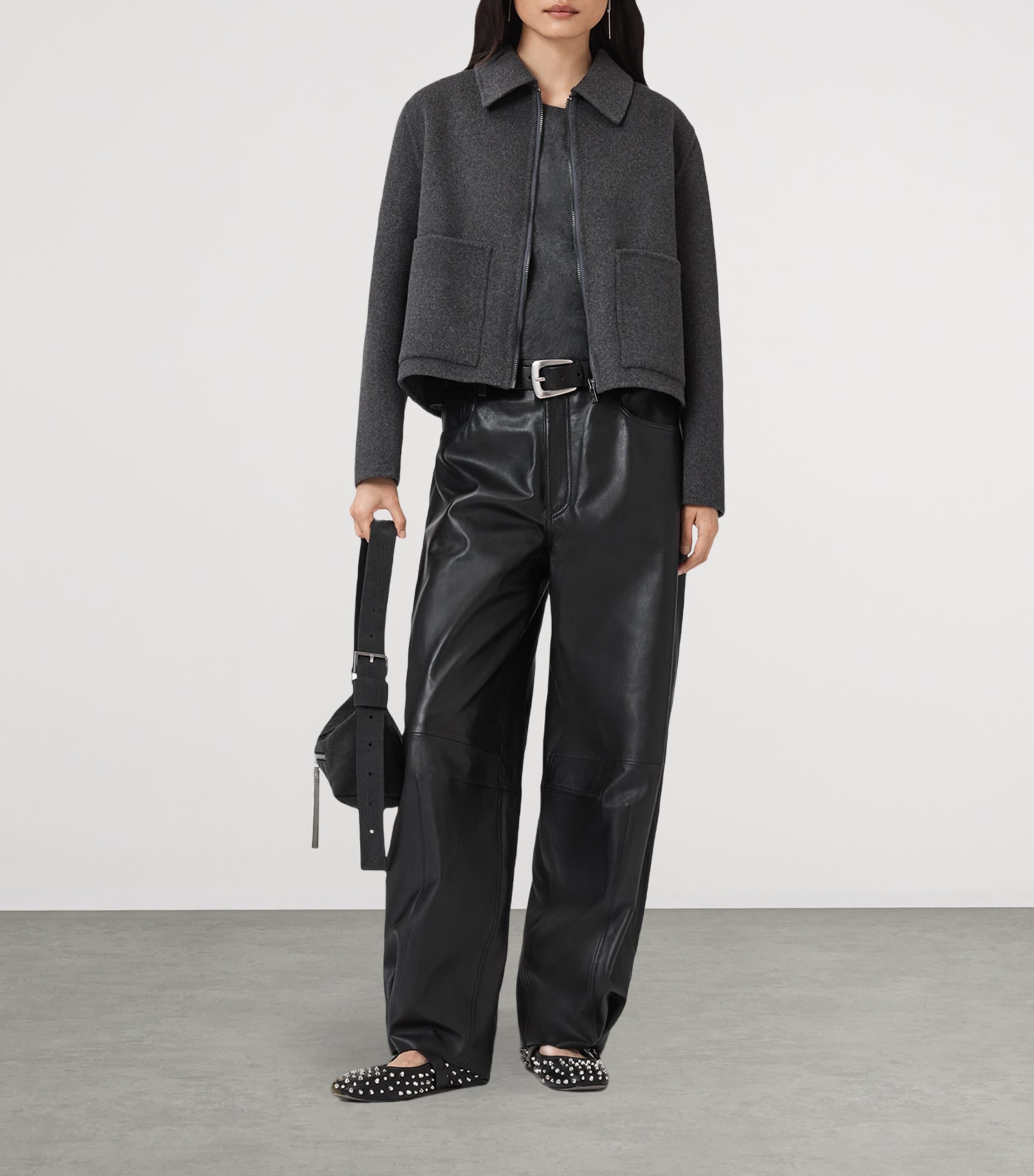 Wool-Blend Seannah Jacket CHARCOAL GREY Image 3