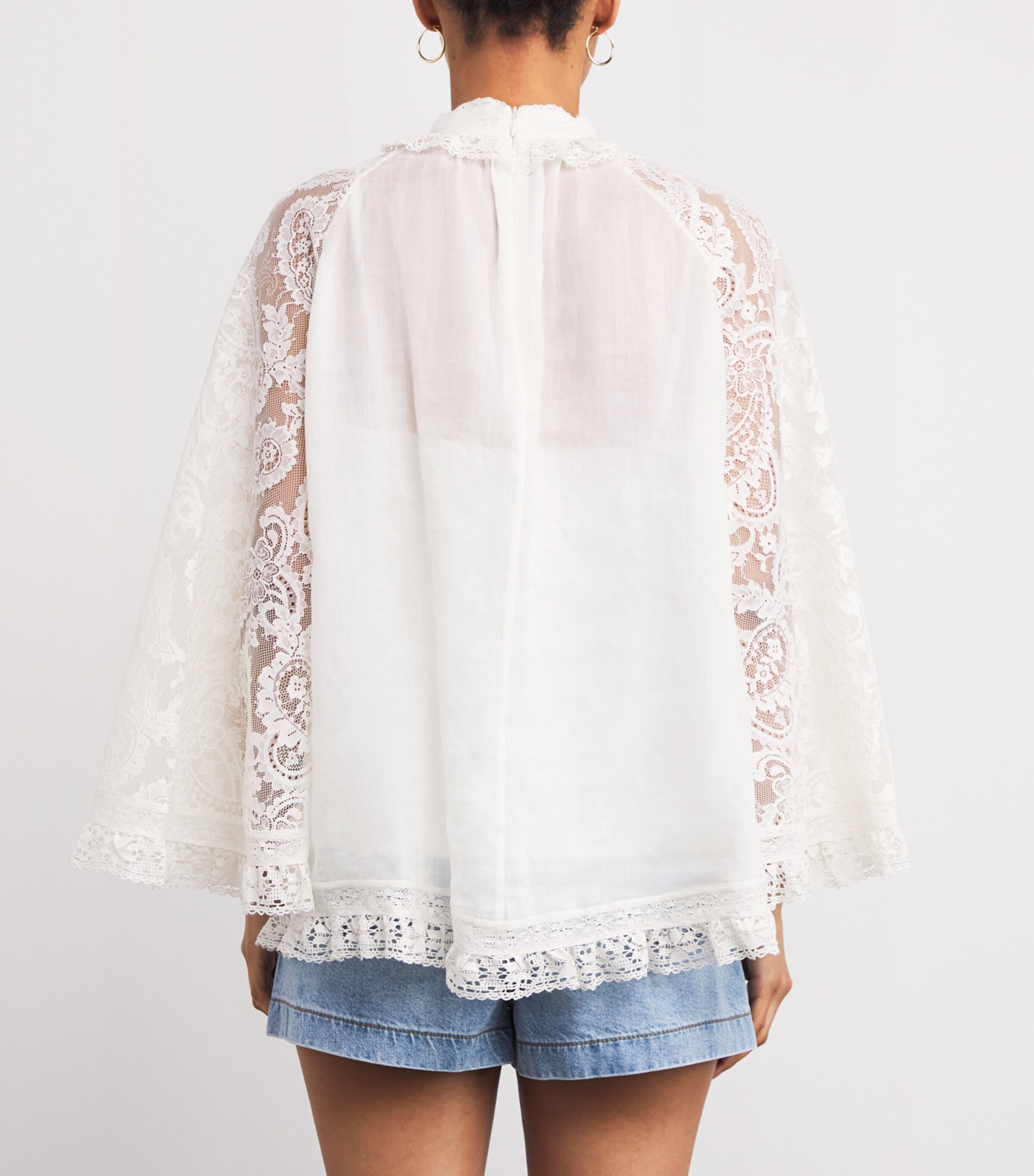 Zimmermann Womens Lace Ascension Tunic Top Crm/cream Image 4