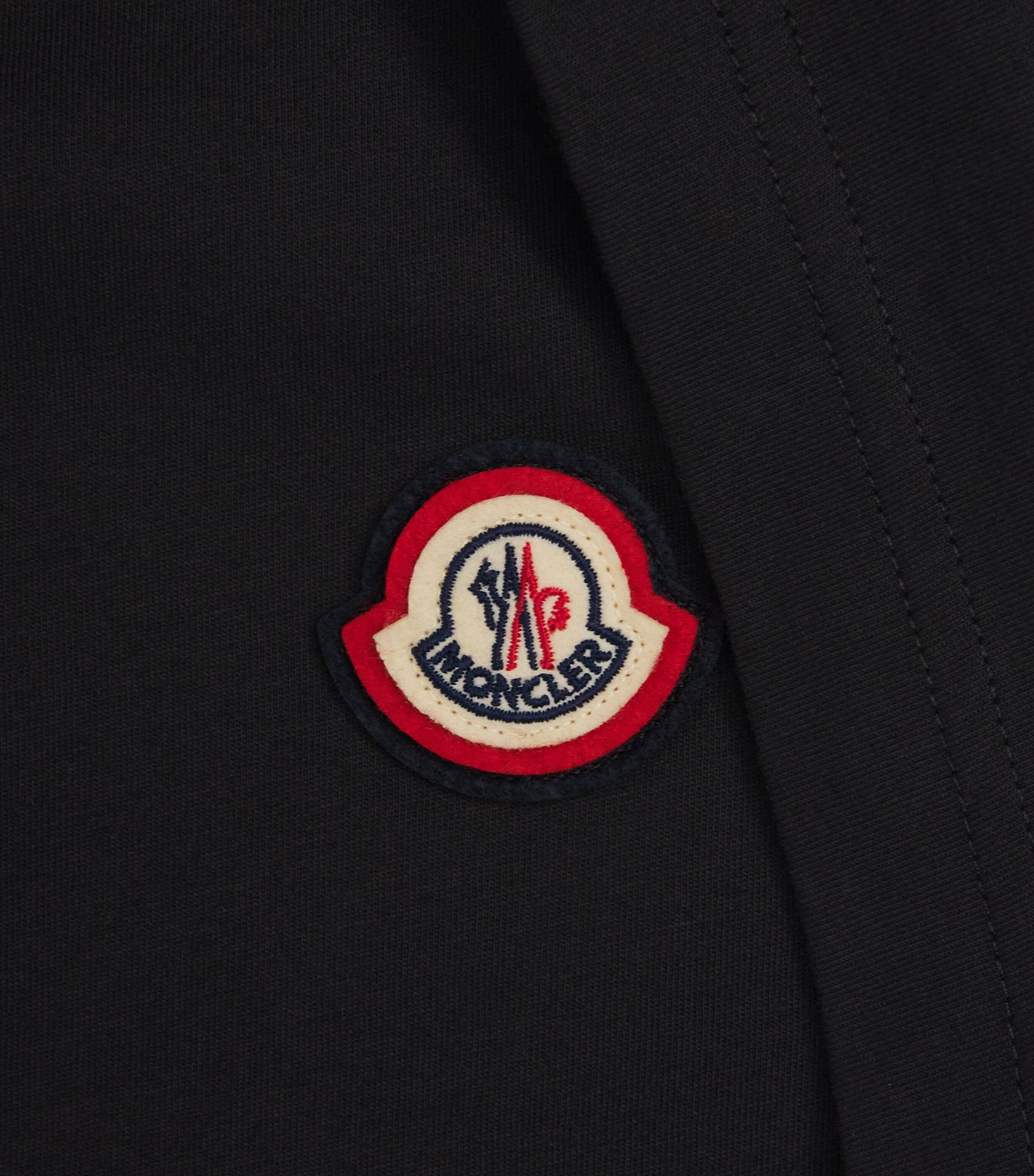 Moncler Mens Cotton Logo-Patch T-Shirt Image 6