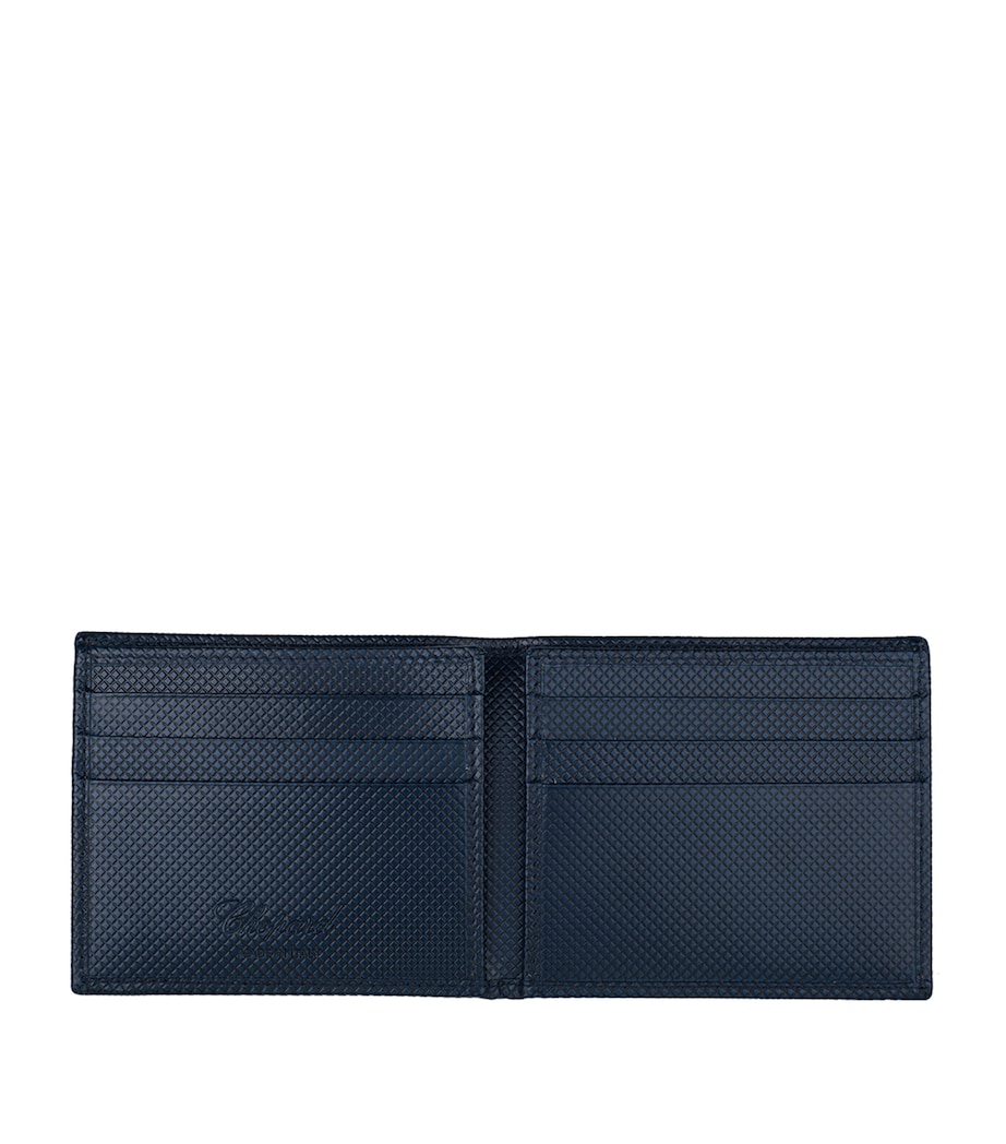 Mini Leather Il Classico Bifold Wallet BLUE Image 2