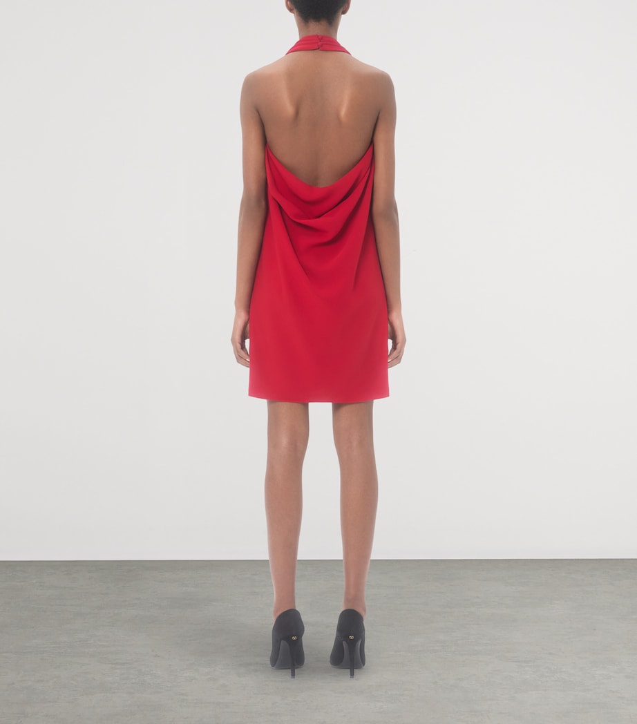Valentino Womens Silk Halterneck Mini Dress Image 4