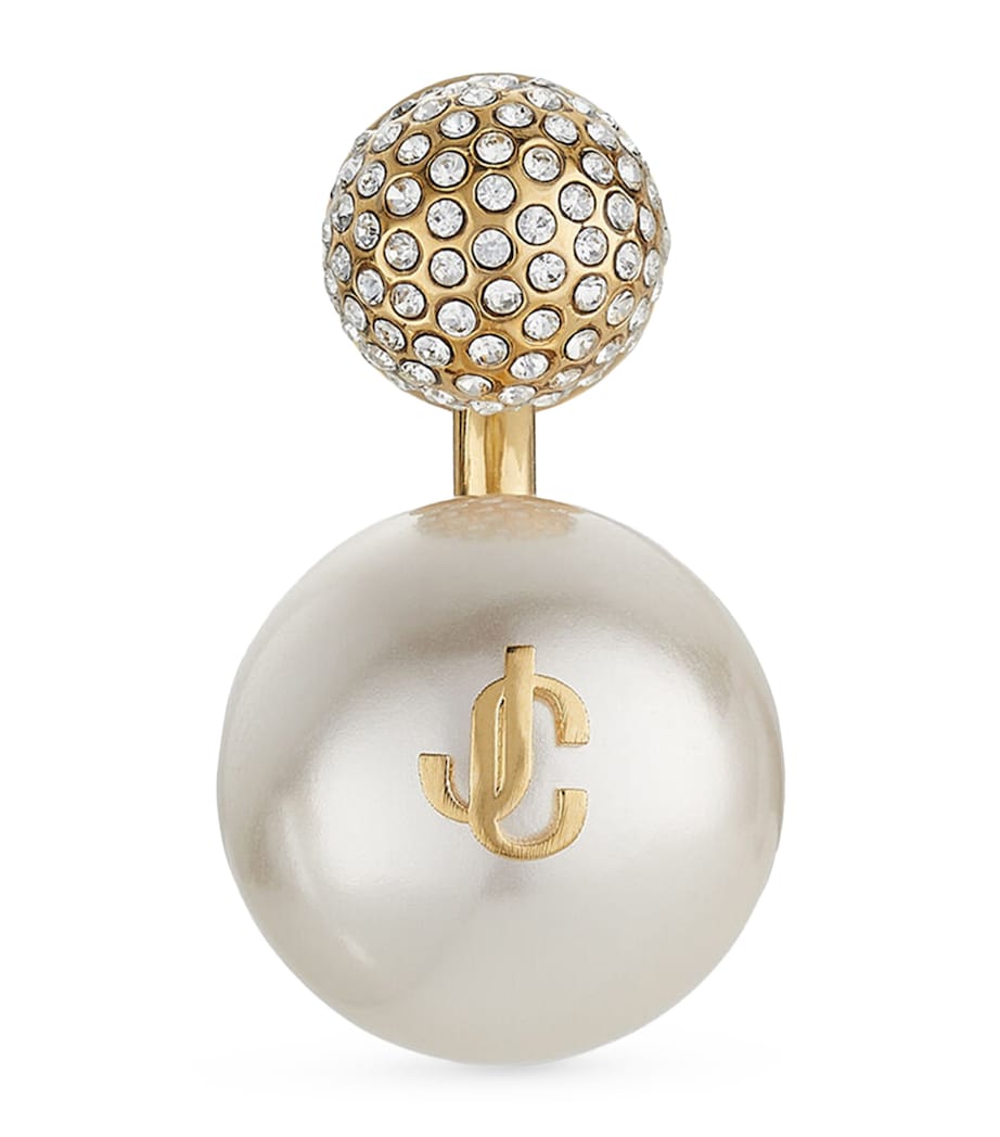 Auri Single Earring GOLD/WHITE/CRYSTAL Image 1