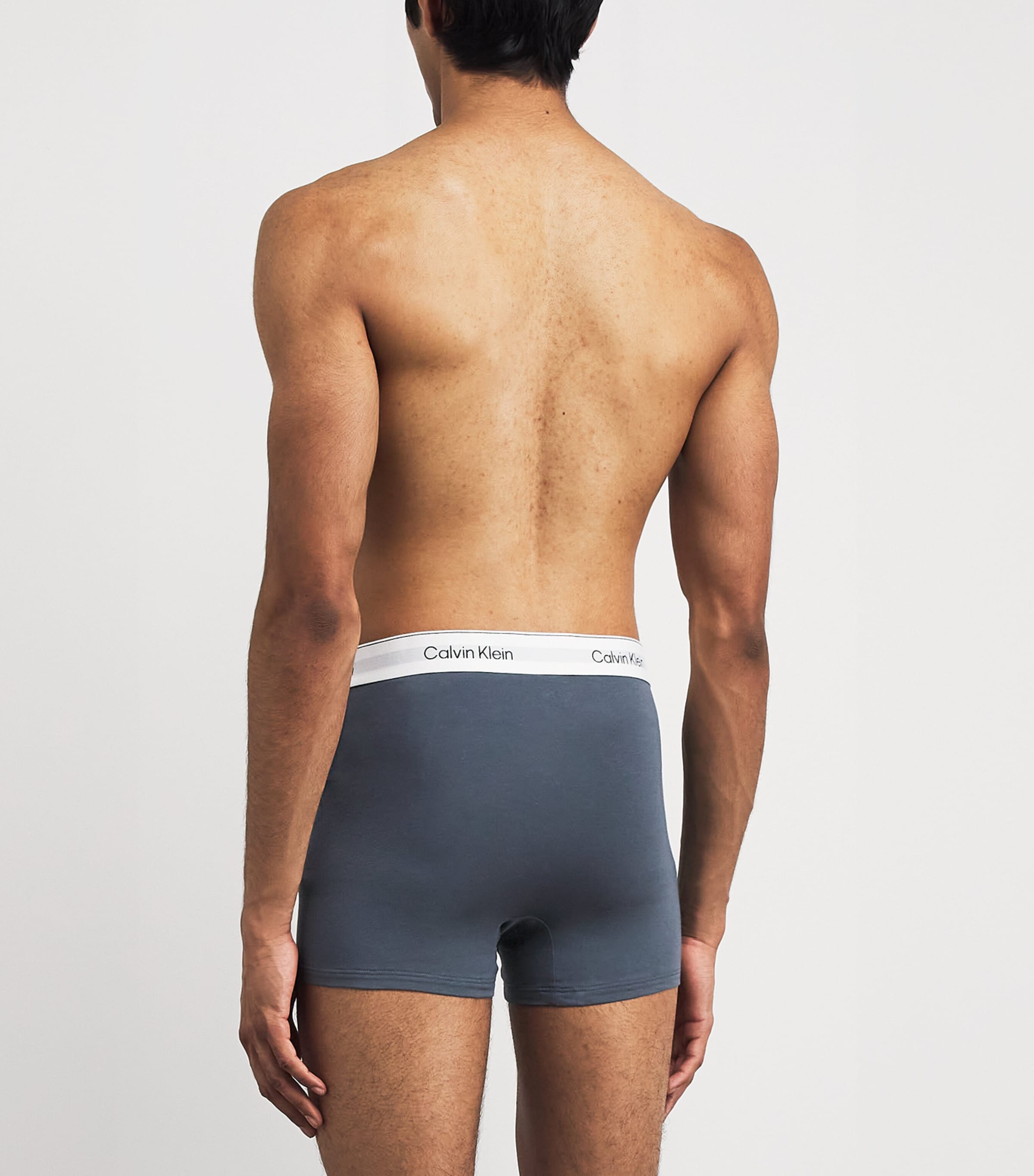 Calvin Klein Mens Cotton Stretch Relaxed Icon Trunks (Pack of 3) Multi Image 3
