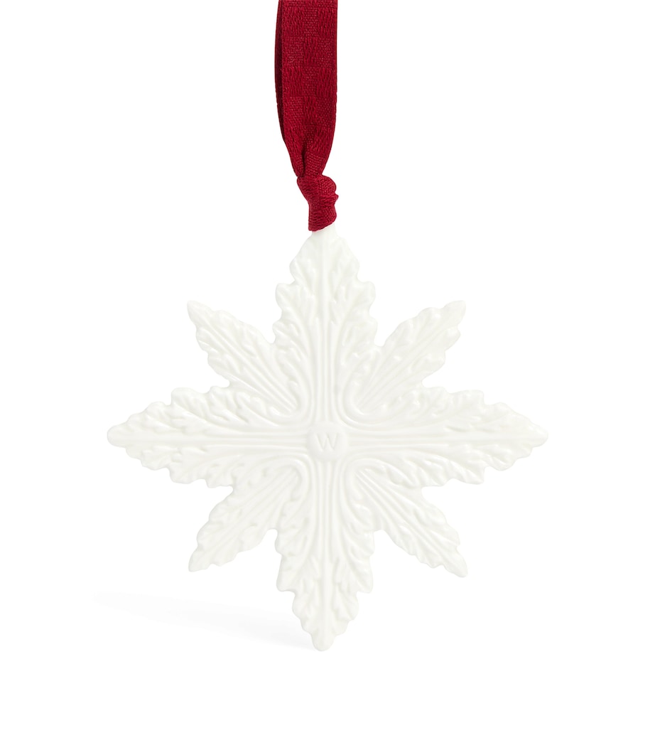 Bone China Snowflake Ornament WHITE Image 2