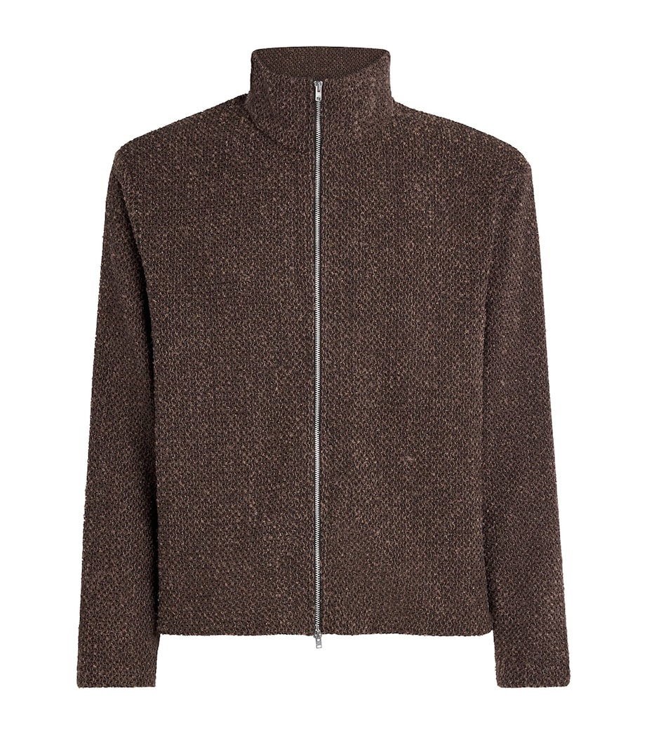 Shrunken Fullzip Polo Jacket BROWN SPARSE BUCKLE Image 1