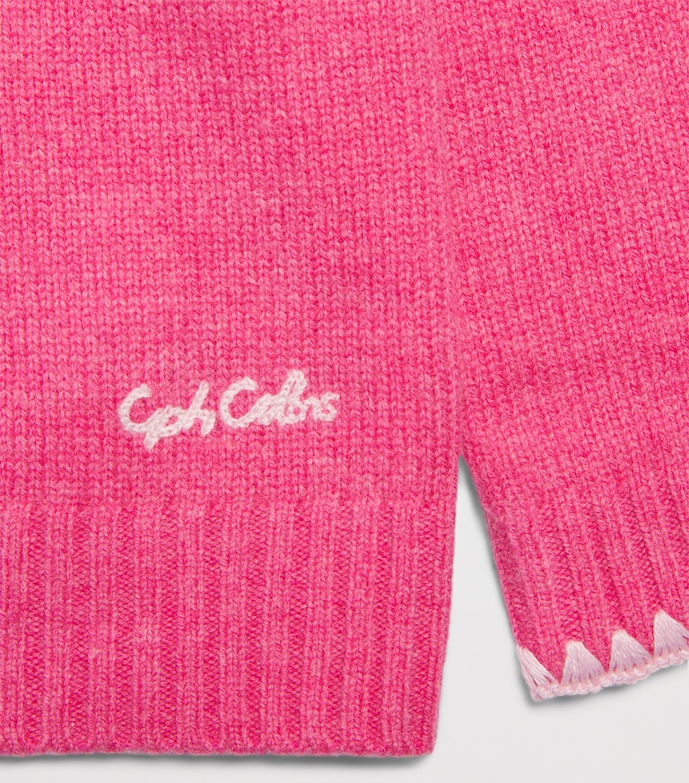 Copenhagen Colors Pink Wool-Cashmere Blanket-Stitch Blouse (2-8 Years ...