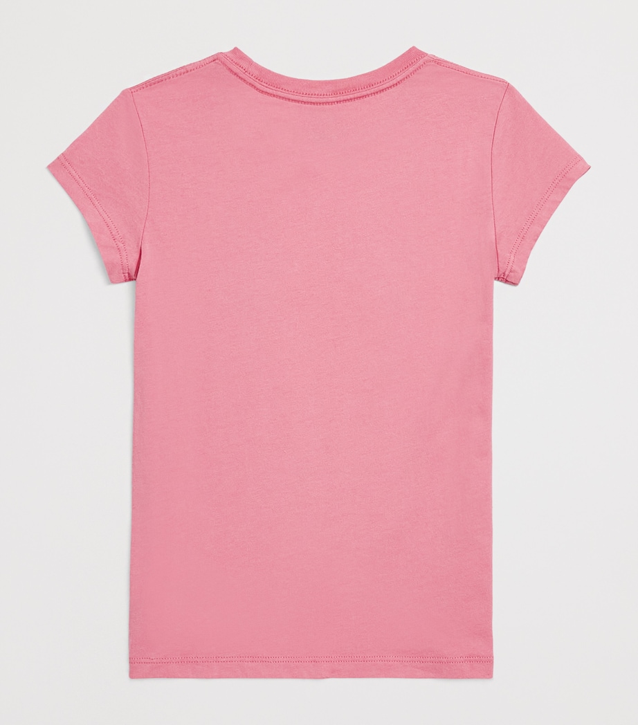 Cotton Bear Logo T-Shirt (2-6 Years) FADED PEONY Image 2