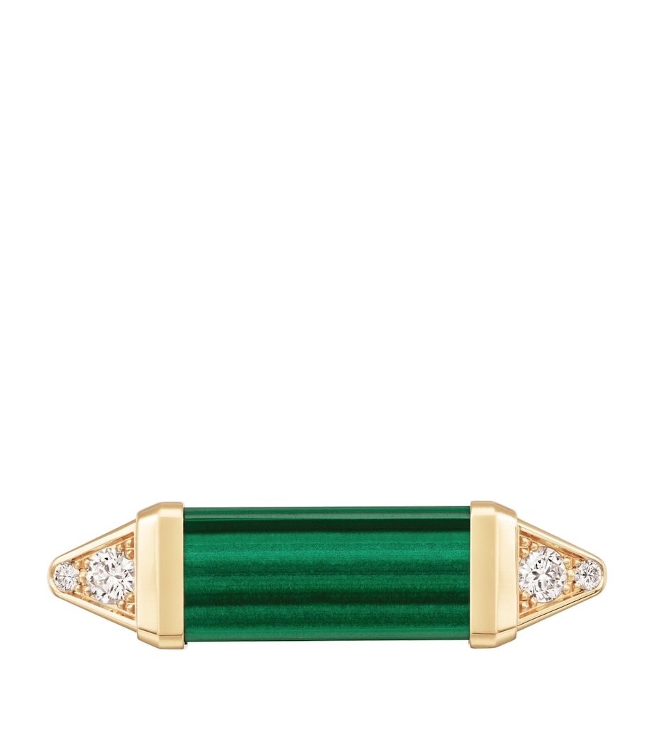 Yellow Gold, Diamond and Malachite Les Berlingots de Cartier Ring YELLOW GOLD Image 2