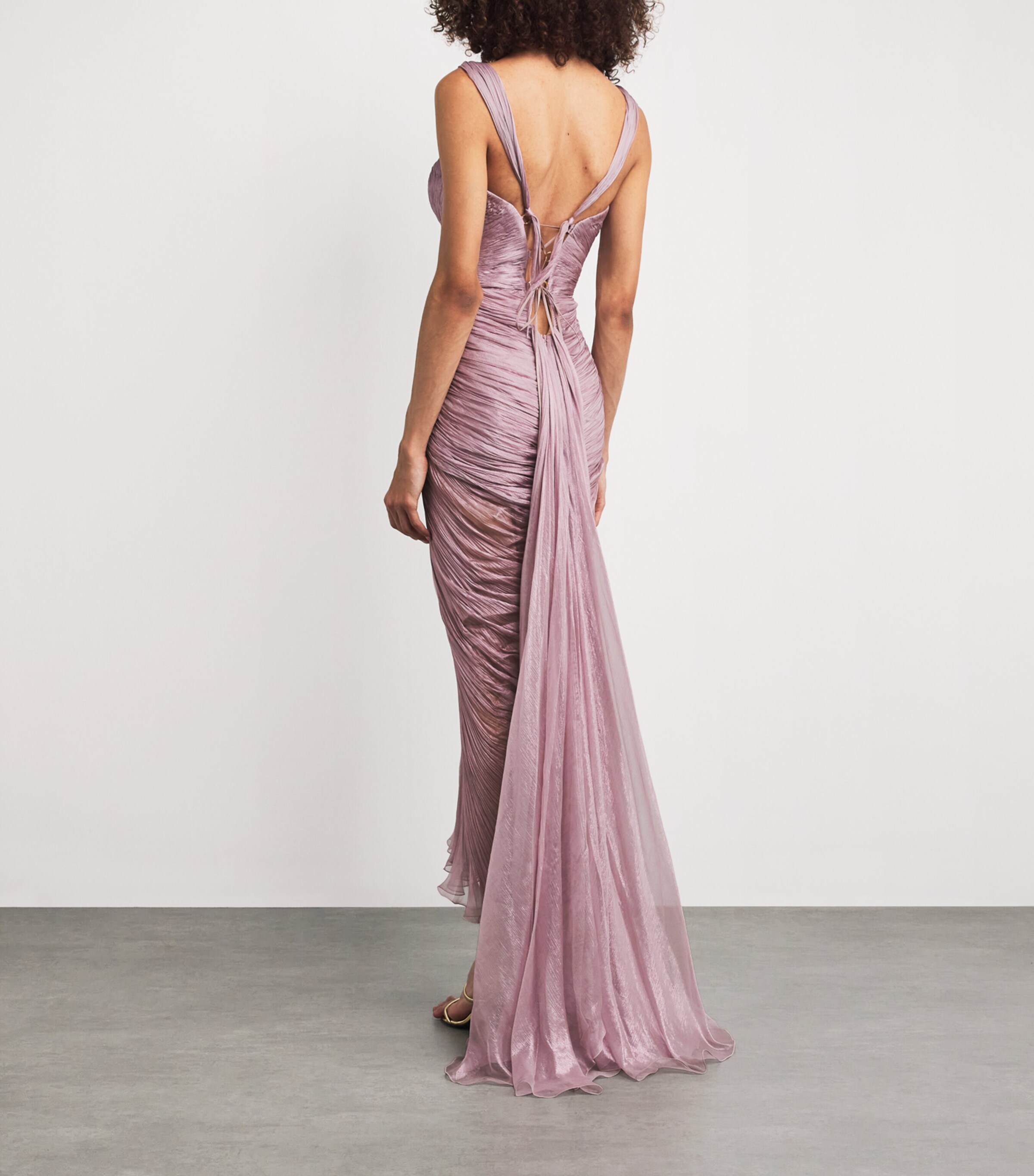 Maria Lucia Hohan Womens Silk Corinna Midi Dress Lily Rose Image 3