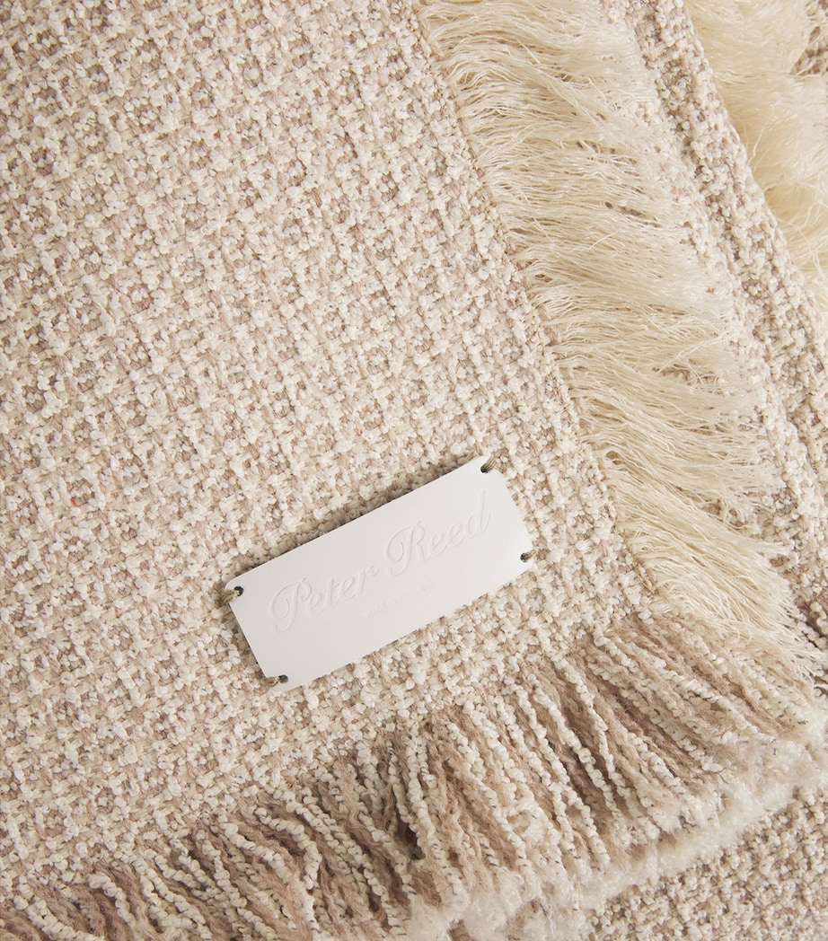 Textured Fringe Torcello Throw (310cm x 150cm) NEUTRAL Image 3