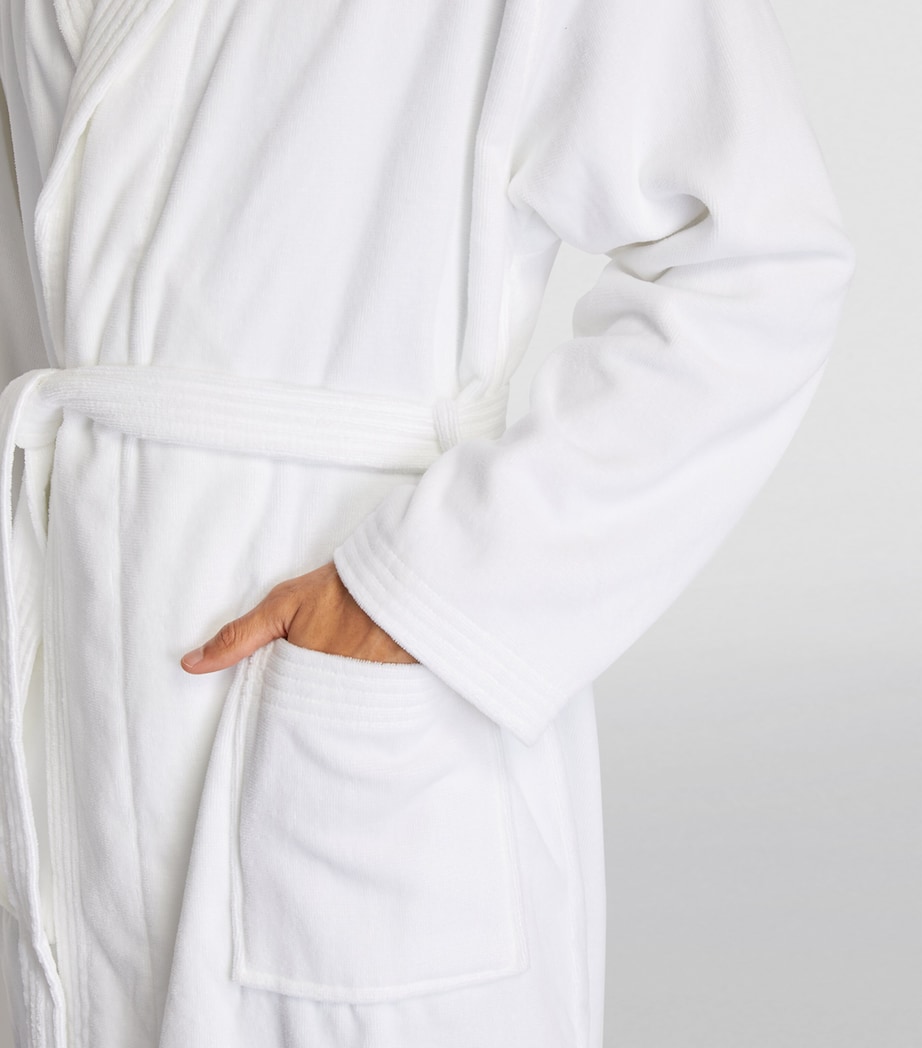 Towelling Robe WHITE Image 6