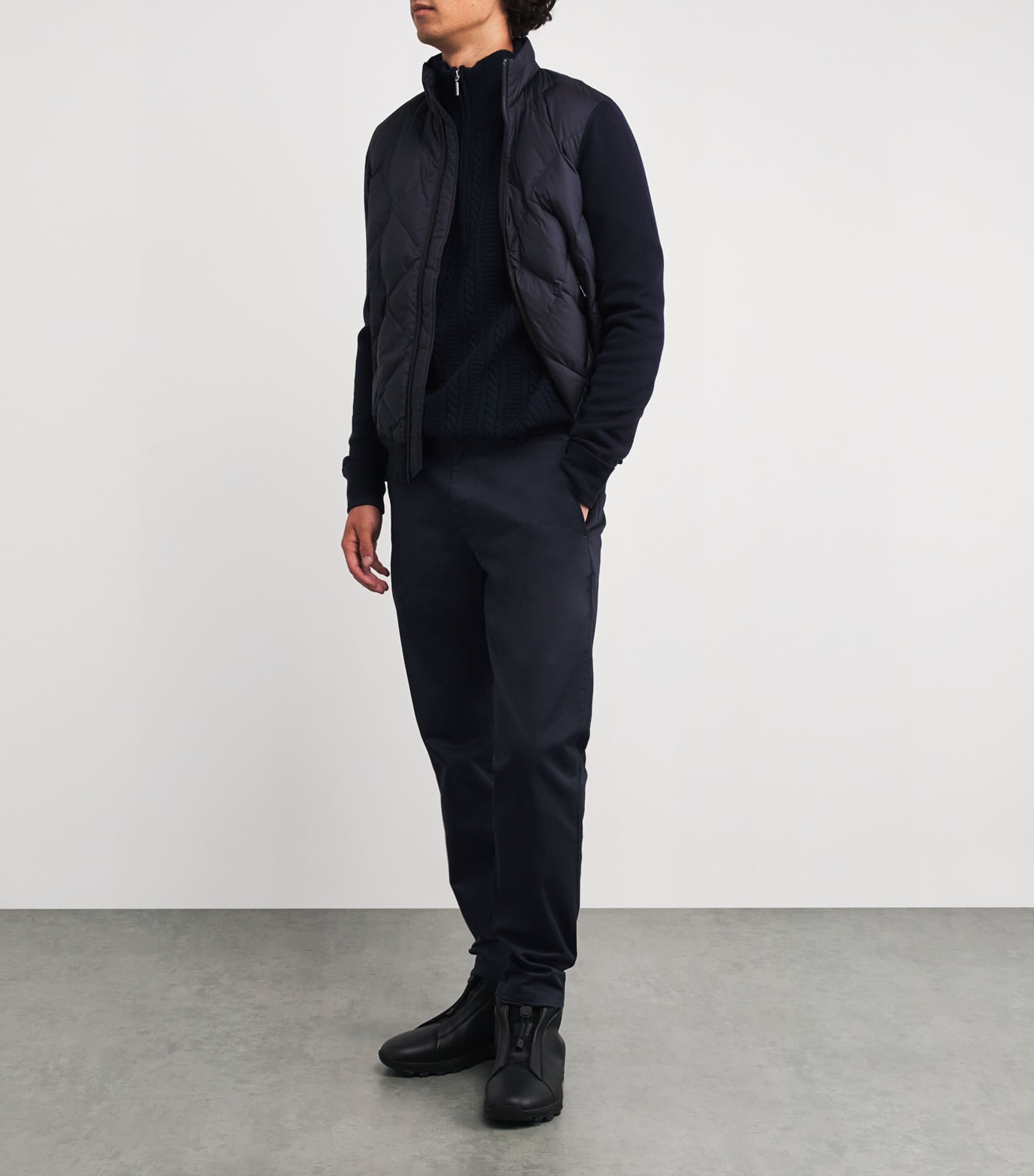 Bogner Mens Stretch-Cotton Riley Chinos Navy Image 2