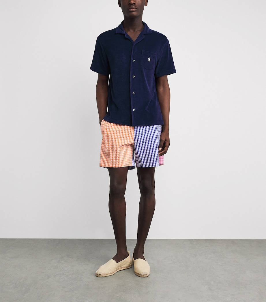 Polo Ralph Lauren Mens Seersucker Check Traveller Swim Shorts Sersckr Gnghm Fnshrt Image 2